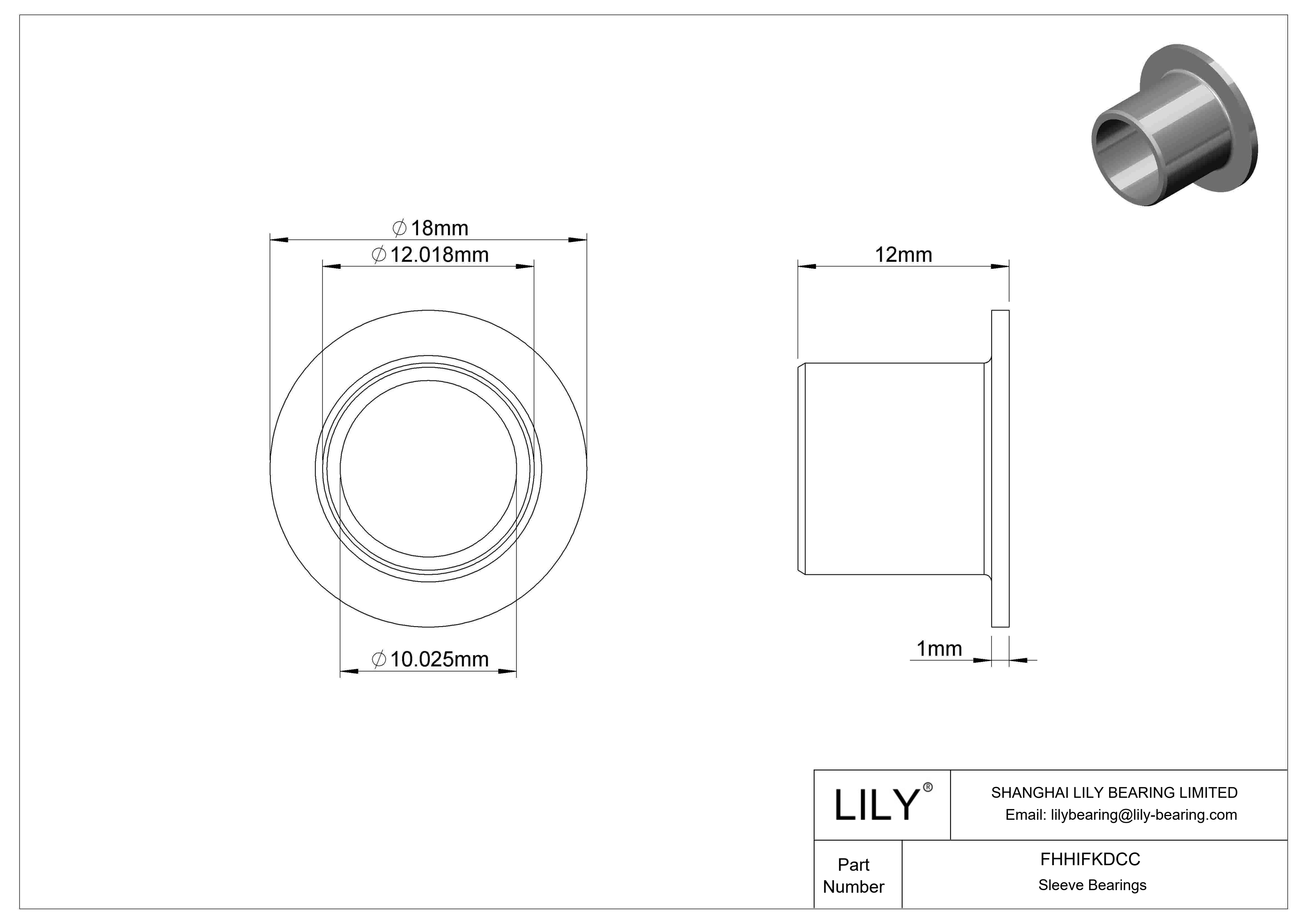 FHHIFKDCC 食品工业干运转法兰滑动轴承 cad drawing