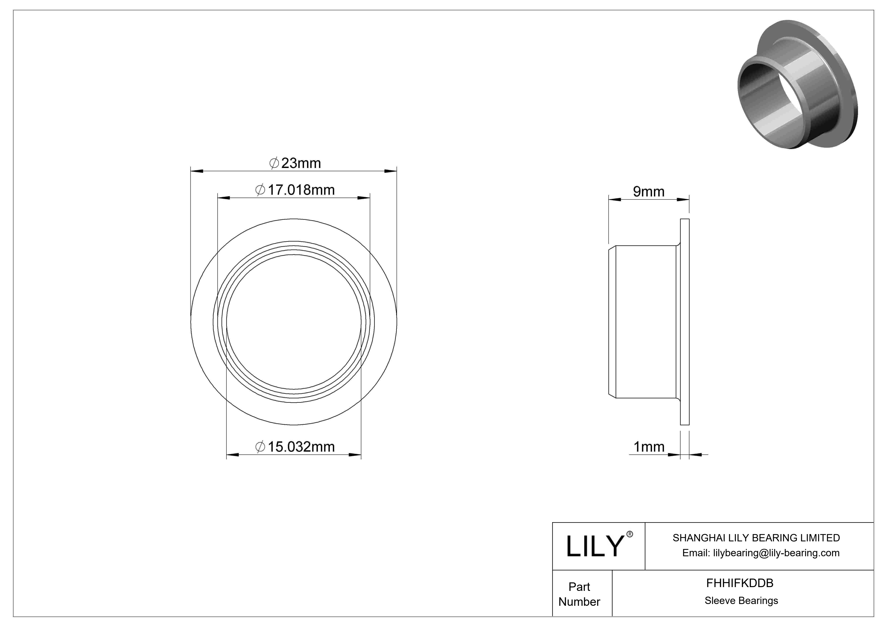 FHHIFKDDB 食品工业干运转法兰滑动轴承 cad drawing