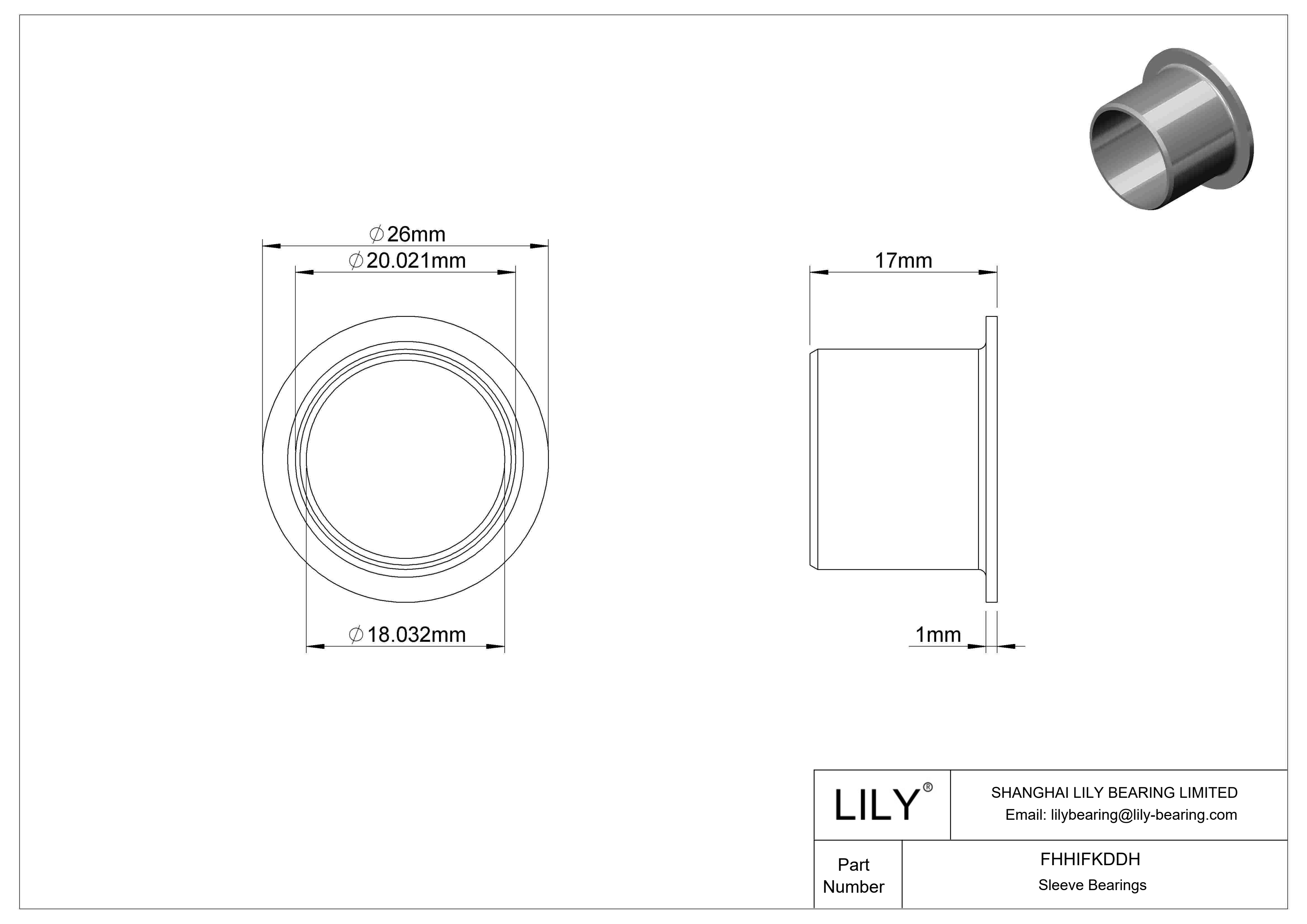 FHHIFKDDH 食品工业干运转法兰滑动轴承 cad drawing