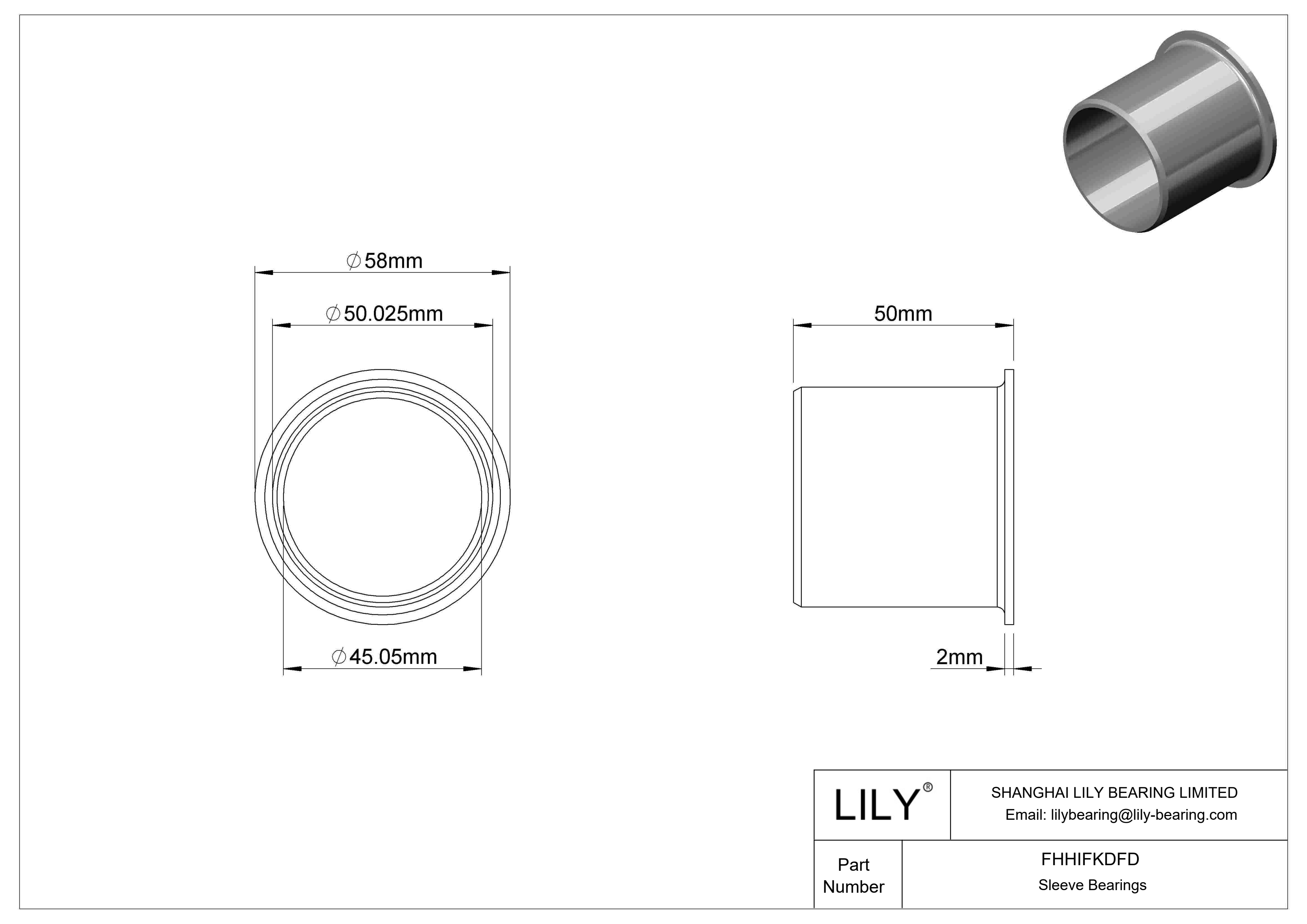 FHHIFKDFD 食品工业干运转法兰滑动轴承 cad drawing