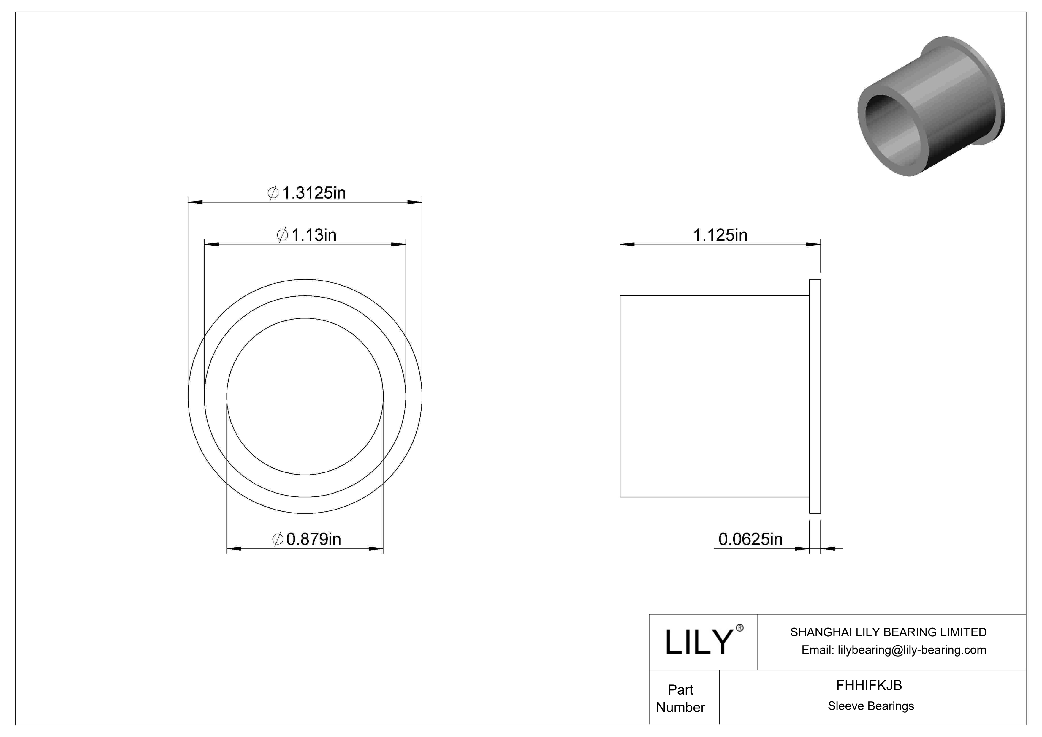 FHHIFKJB 食品工业干运转法兰滑动轴承 cad drawing