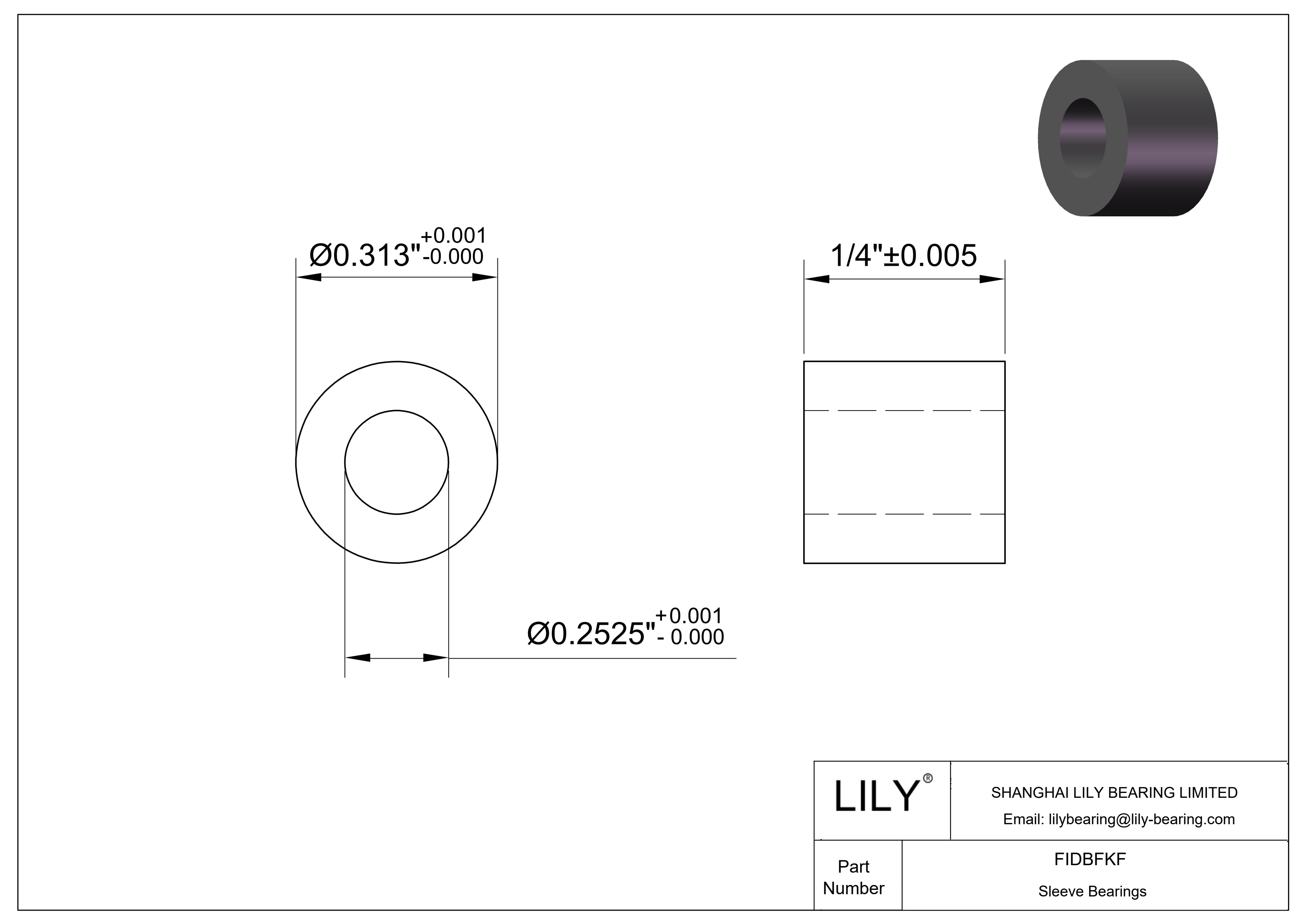 FIDBFKF 恶劣环境干运转滑动轴承 cad drawing