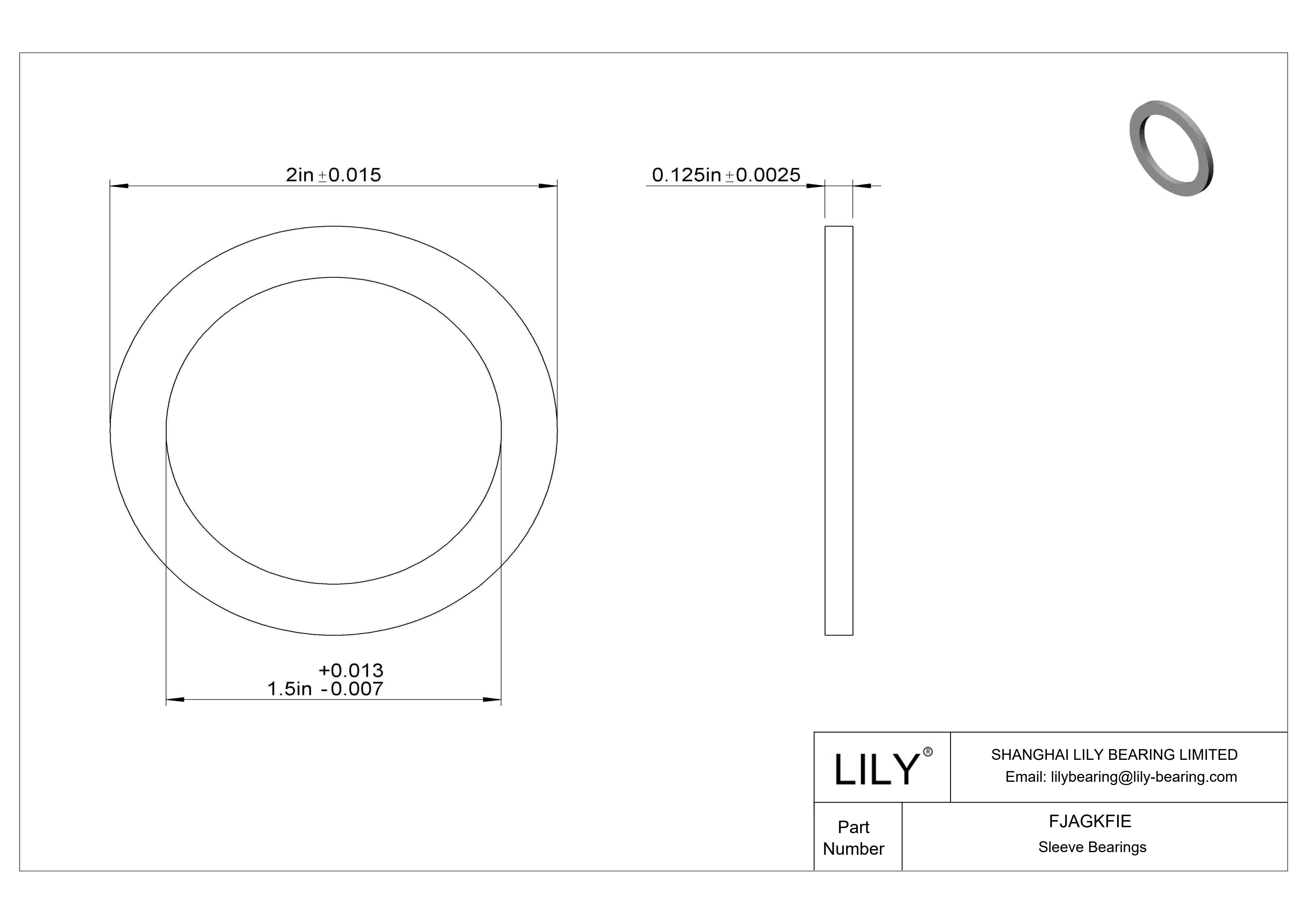 FJAGKFIE 油浸推力轴承 cad drawing