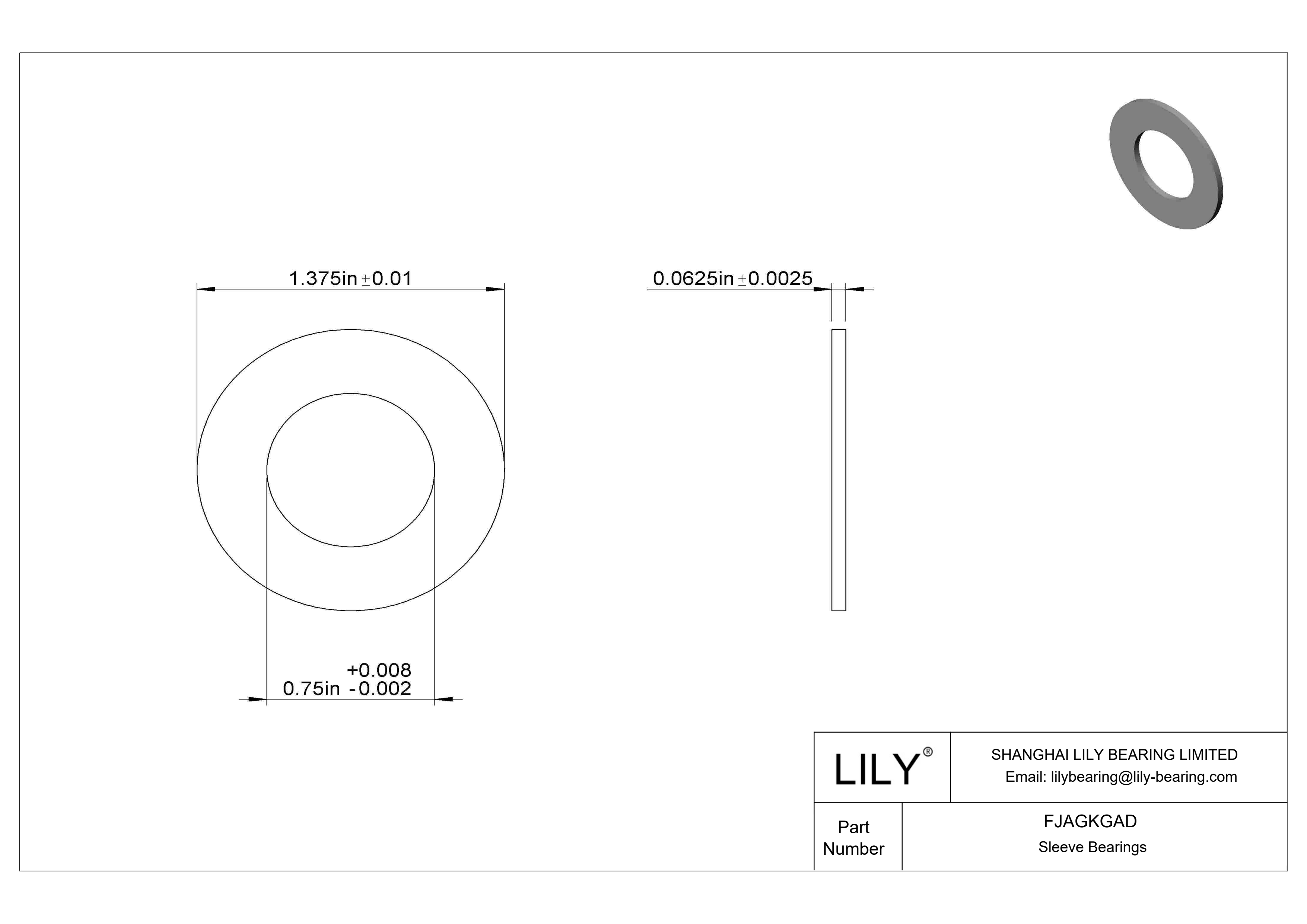 FJAGKGAD 油浸推力轴承 cad drawing