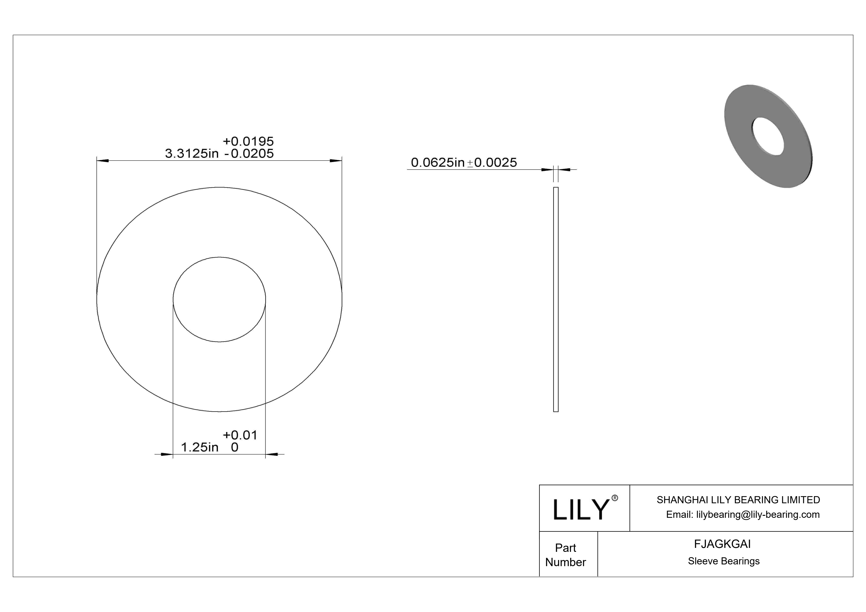 FJAGKGAI 油浸推力轴承 cad drawing