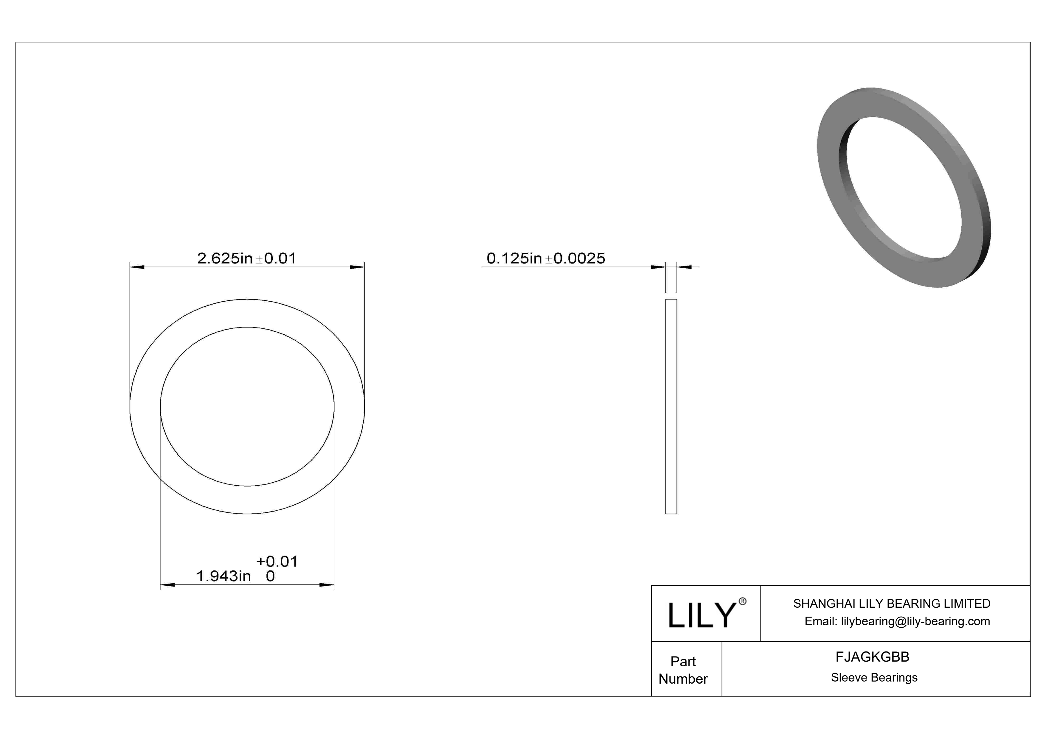 FJAGKGBB 油浸推力轴承 cad drawing