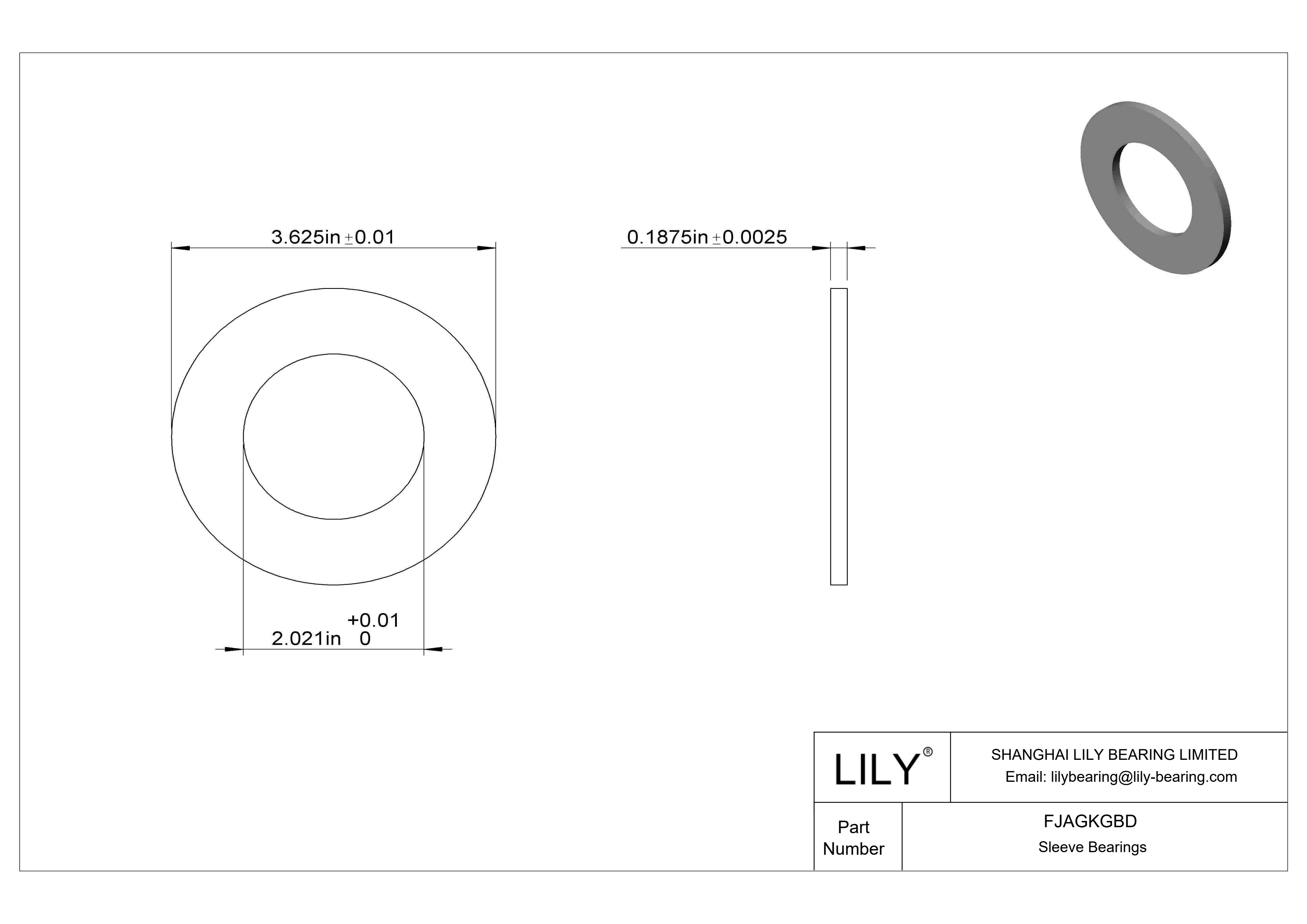 FJAGKGBD 油浸推力轴承 cad drawing