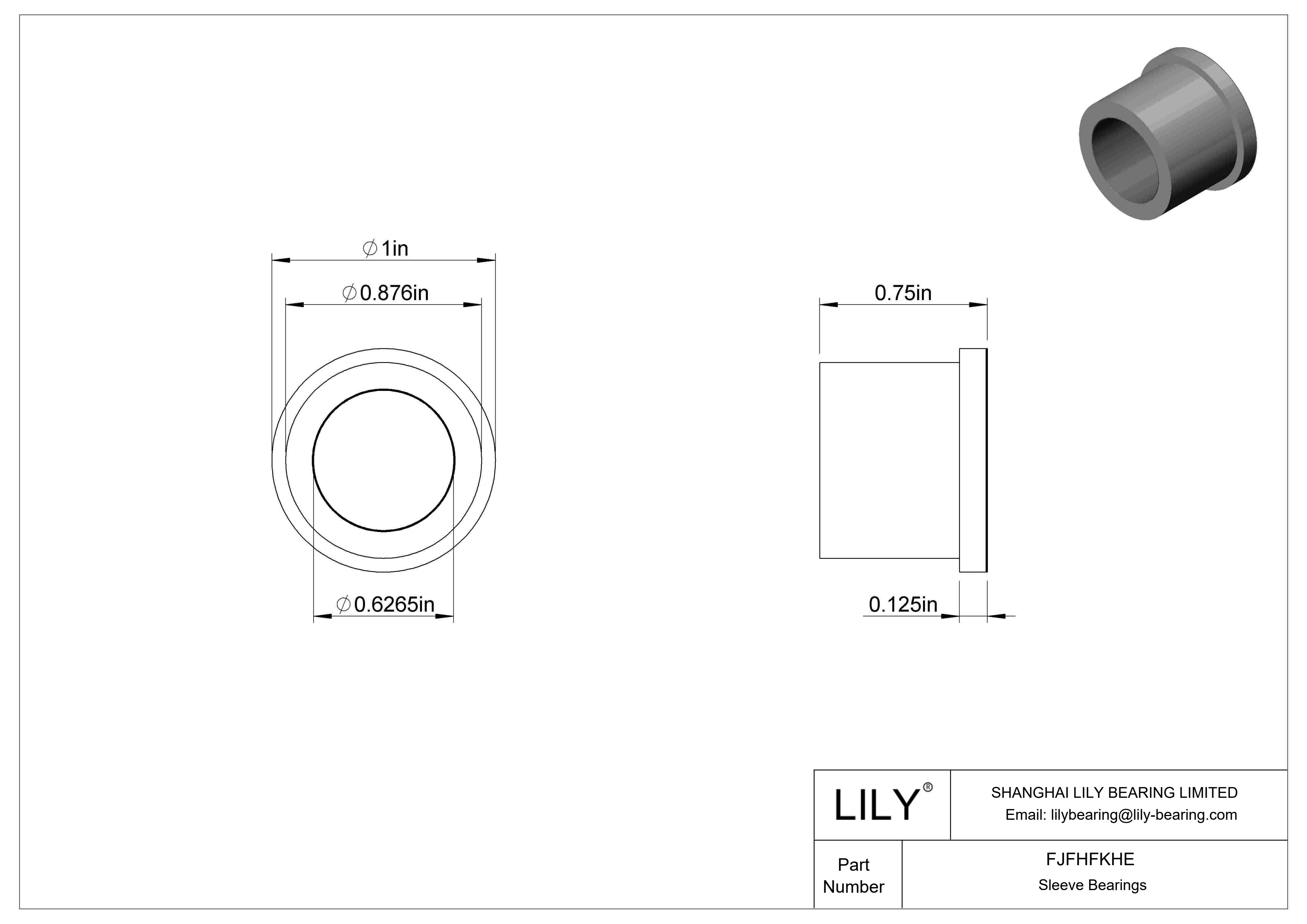 FJFHFKHE Rodamientos de manguito con brida de funcionamiento en seco para cargas elevadas cad drawing