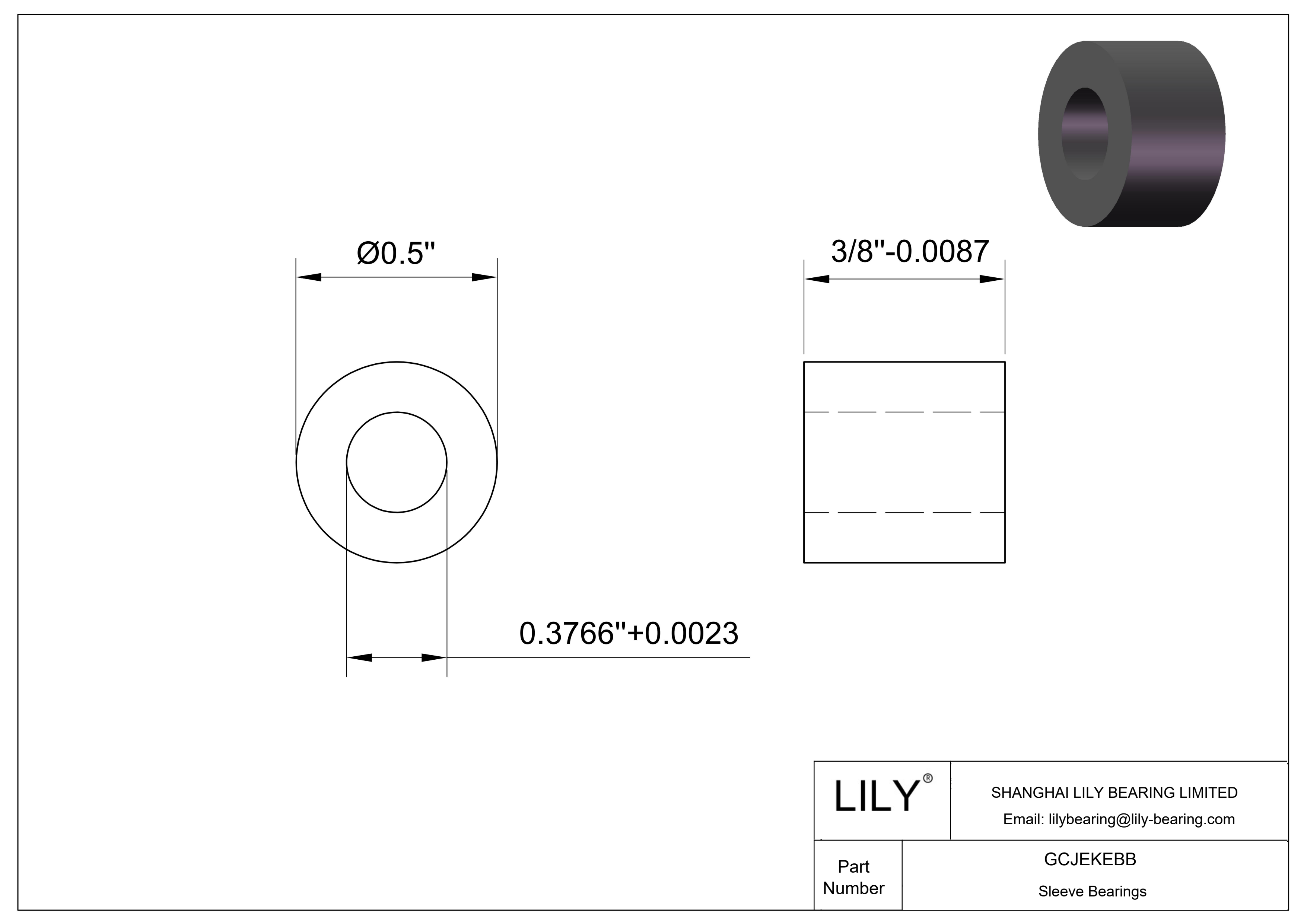 GCJEKEBB 轻载干运转滑动轴承 cad drawing