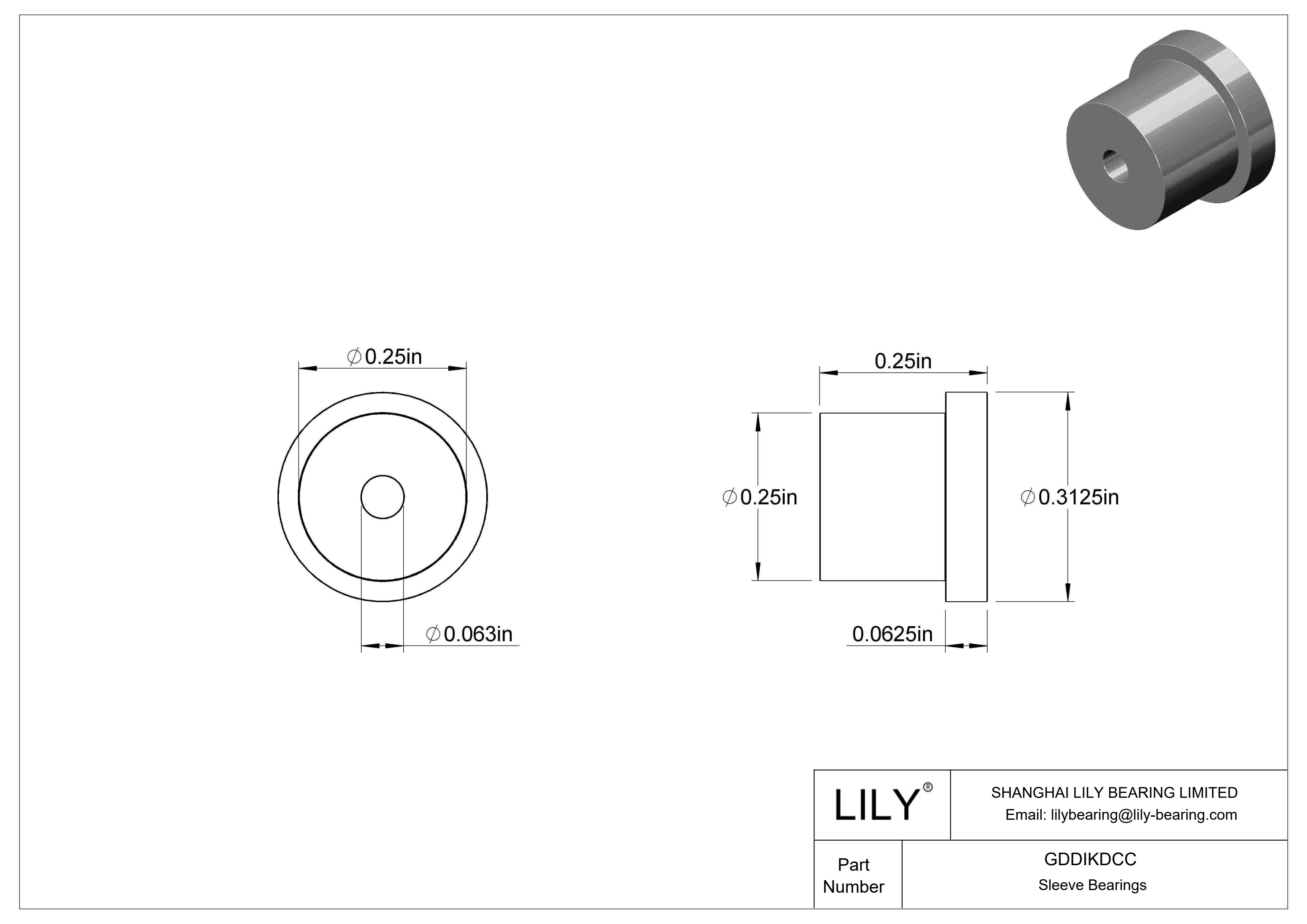 GDDIKDCC 油浸法兰滑动轴承 cad drawing