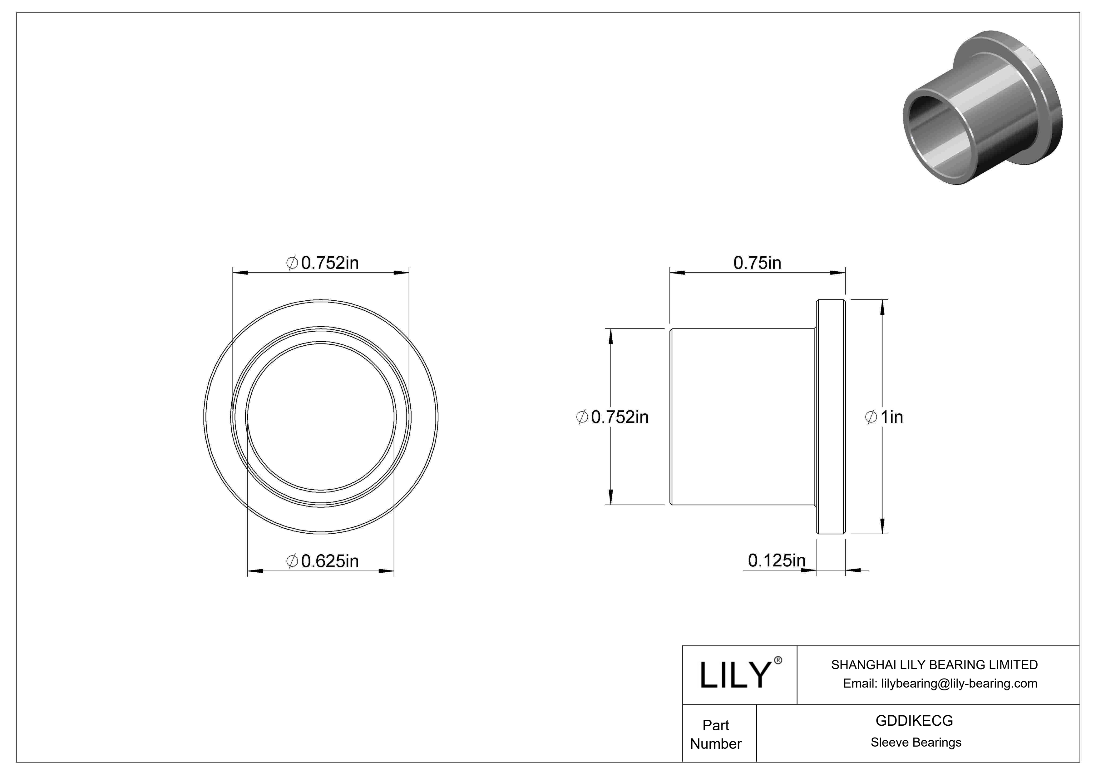 GDDIKECG 油浸法兰滑动轴承 cad drawing