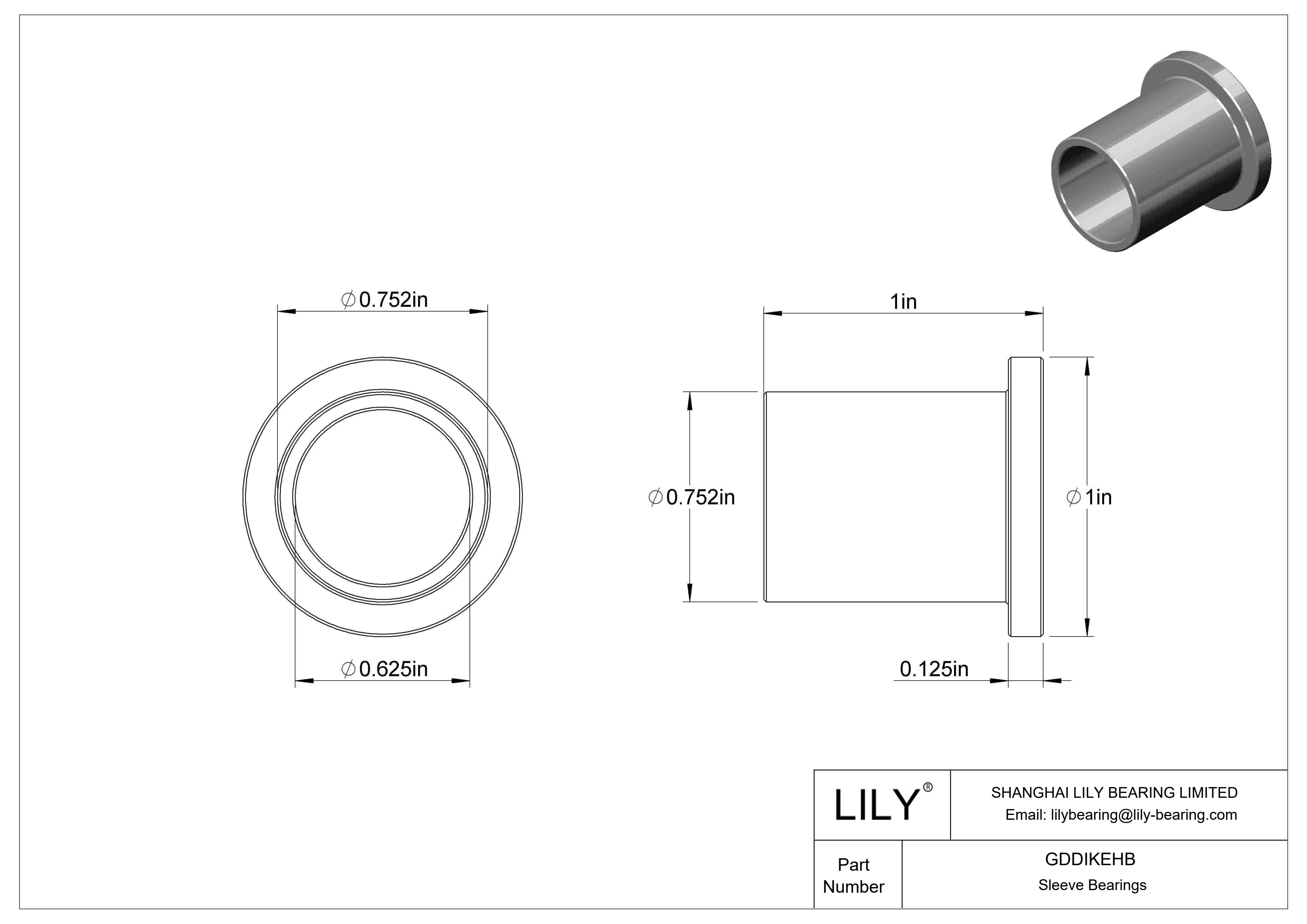 GDDIKEHB 油浸法兰滑动轴承 cad drawing