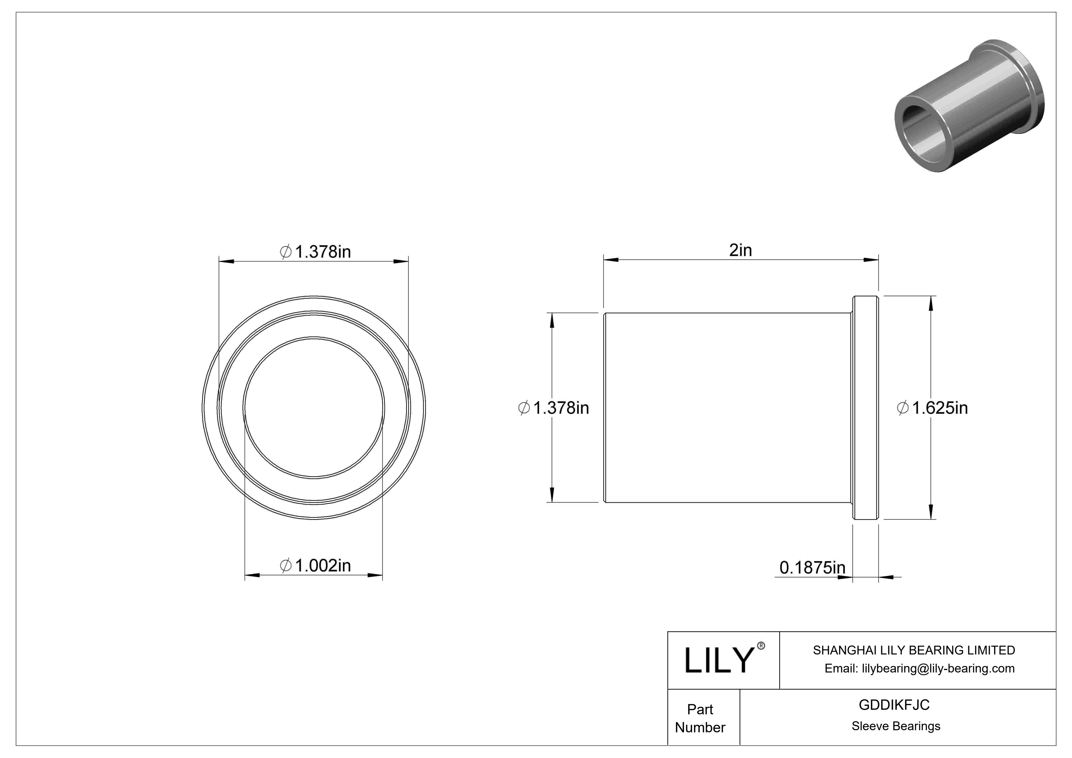 GDDIKFJC 油浸法兰滑动轴承 cad drawing