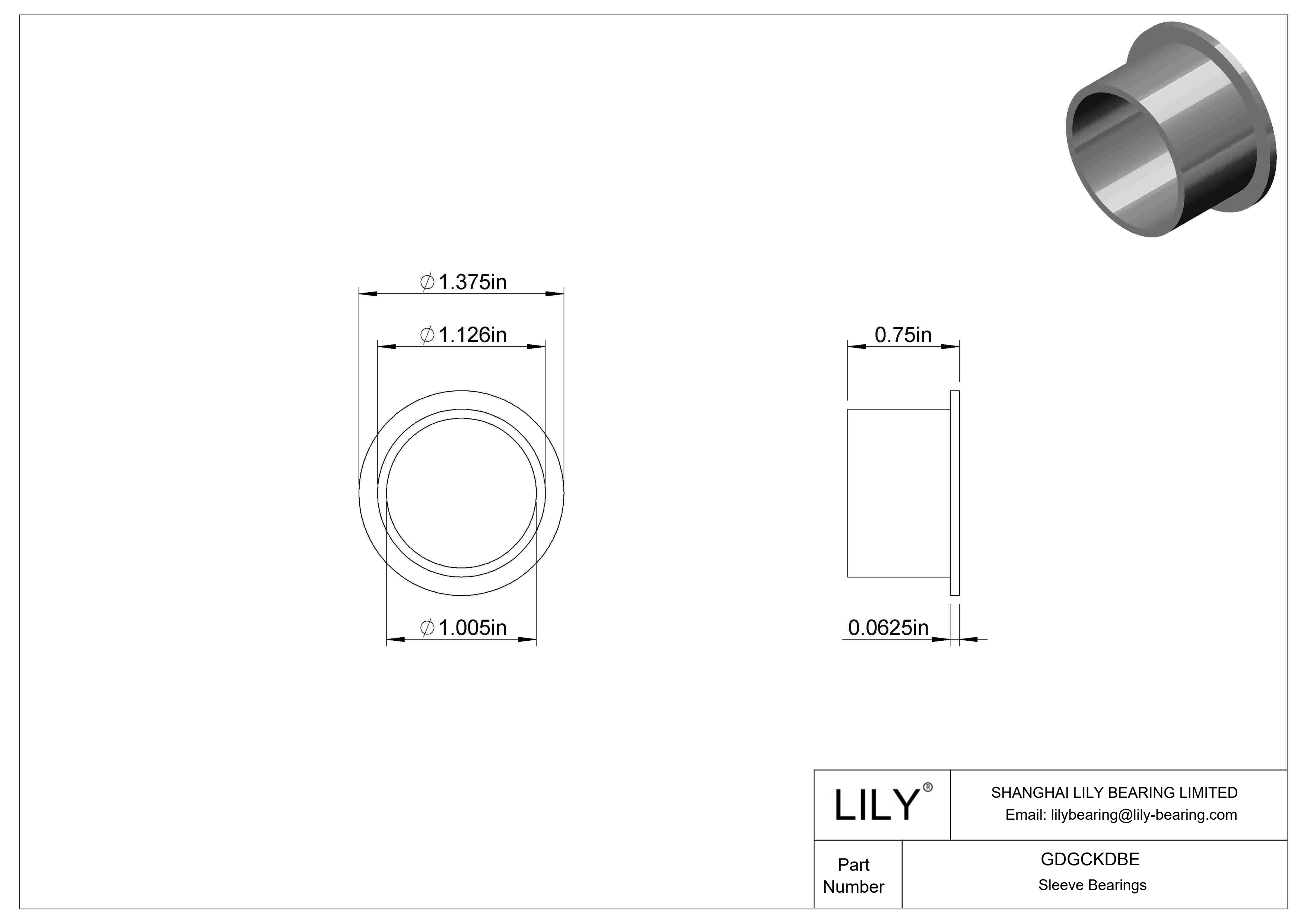 GDGCKDBE 防水干运转法兰滑动轴承 cad drawing