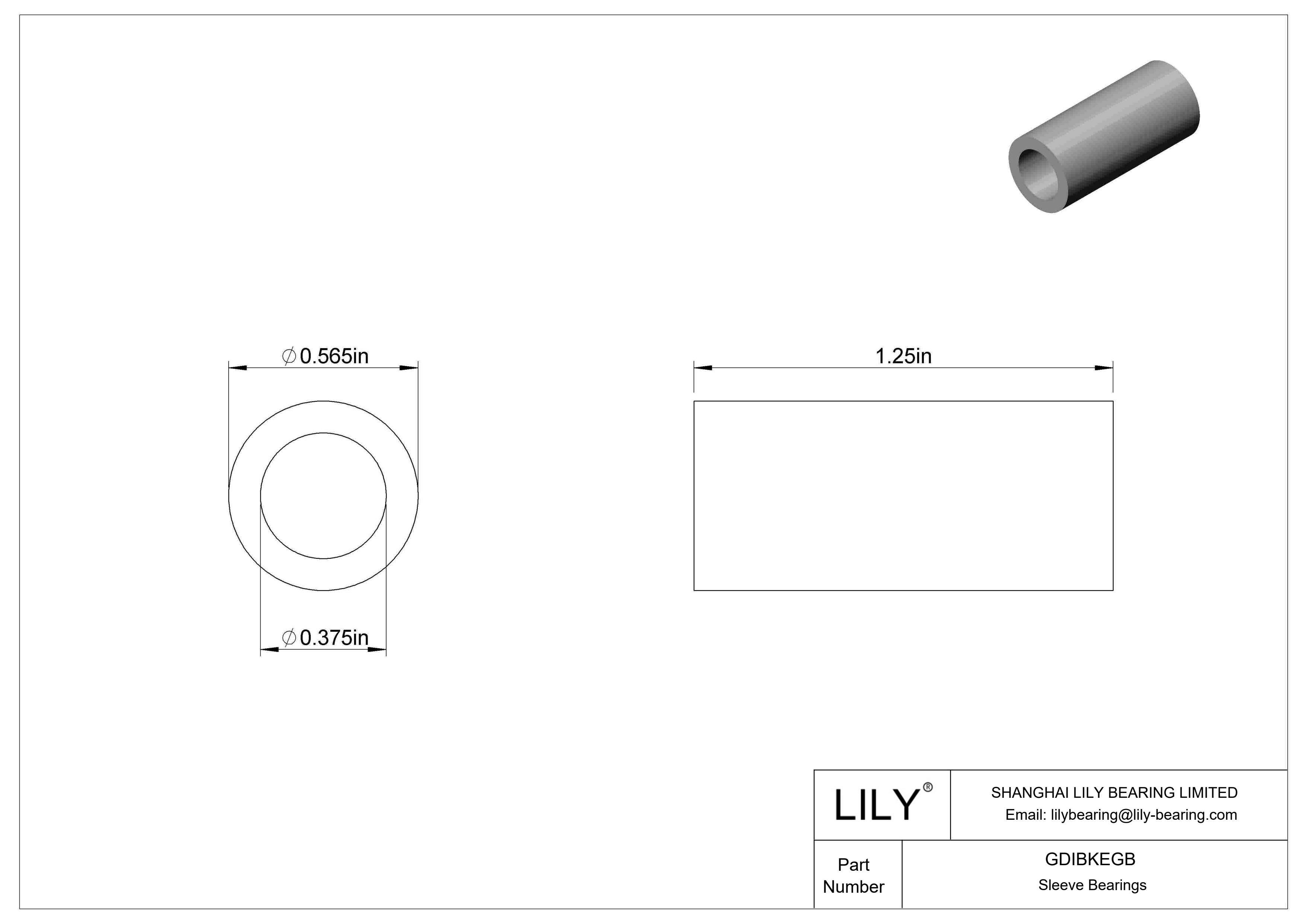 GDIBKEGB Rodamientos de manguito polivalentes cad drawing