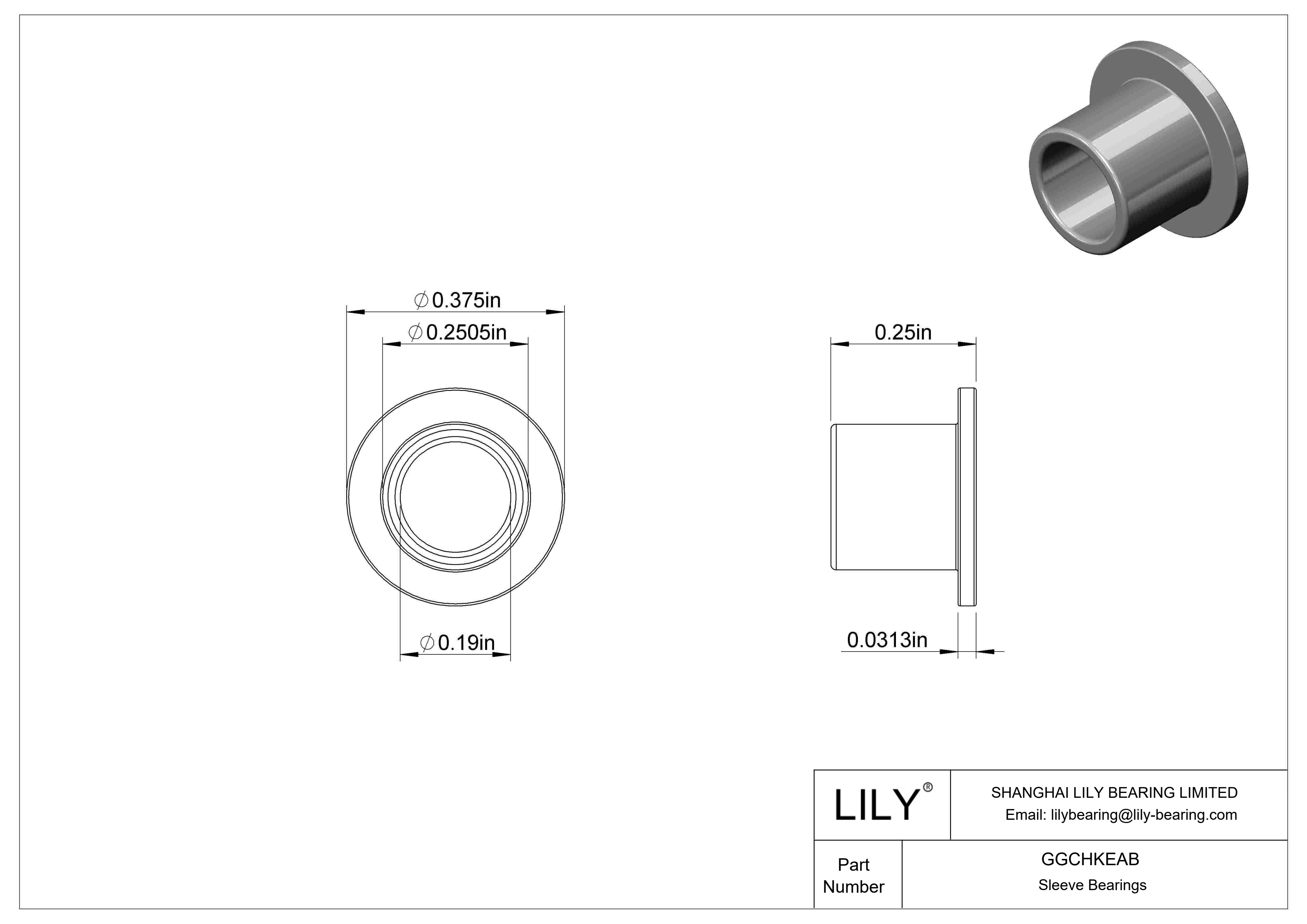 GGCHKEAB 耐化学腐蚀干运转法兰滑动轴承 cad drawing