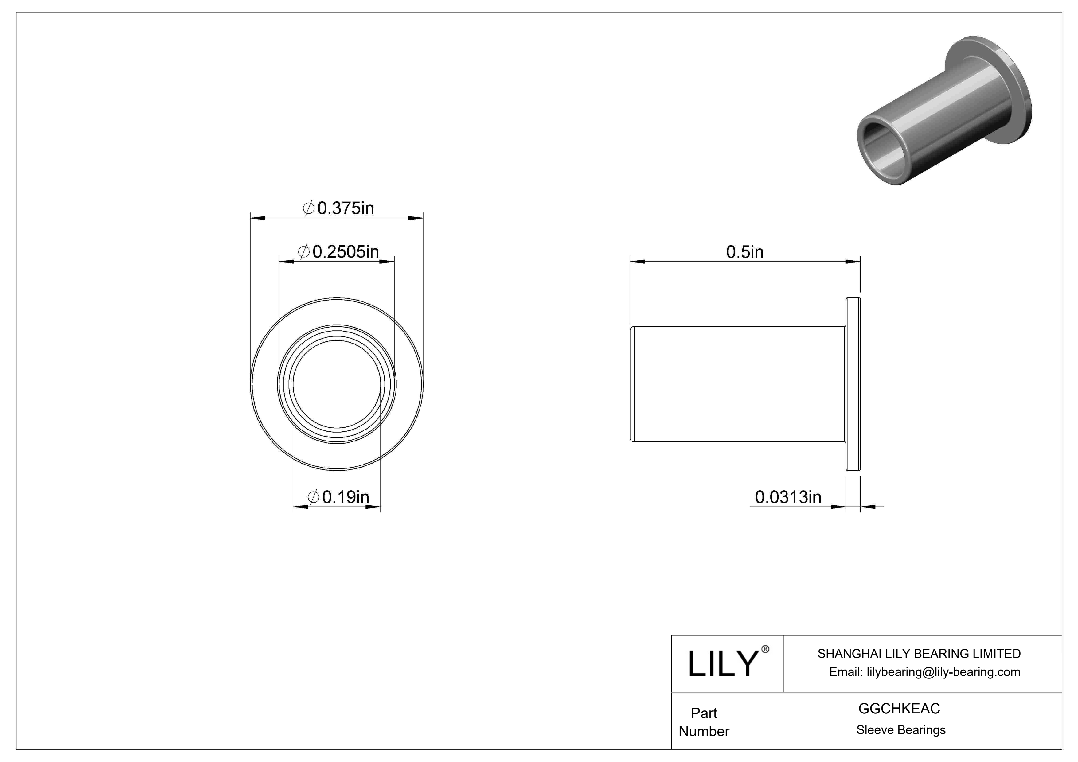 GGCHKEAC 耐化学腐蚀干运转法兰滑动轴承 cad drawing