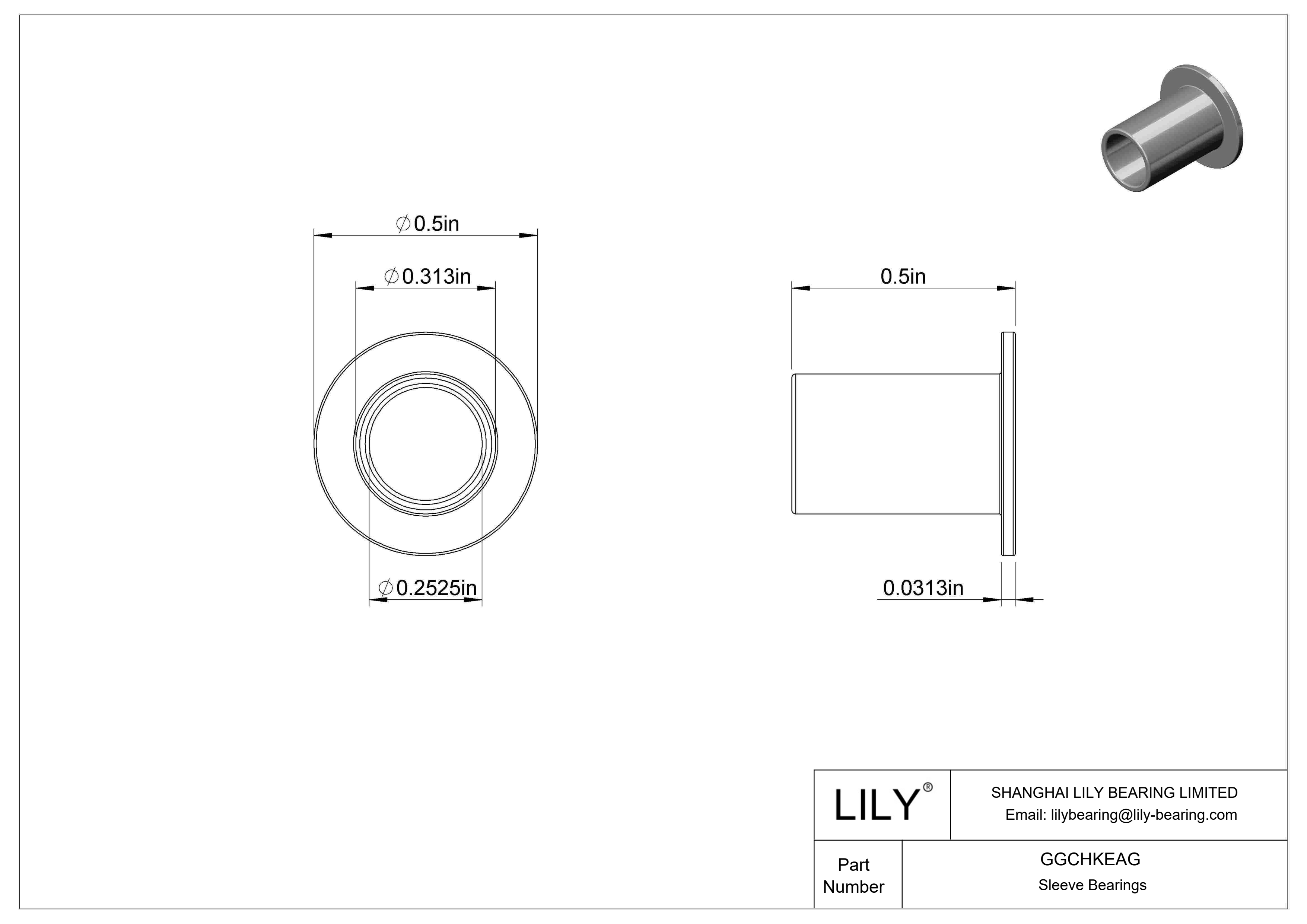 GGCHKEAG 耐化学腐蚀干运转法兰滑动轴承 cad drawing