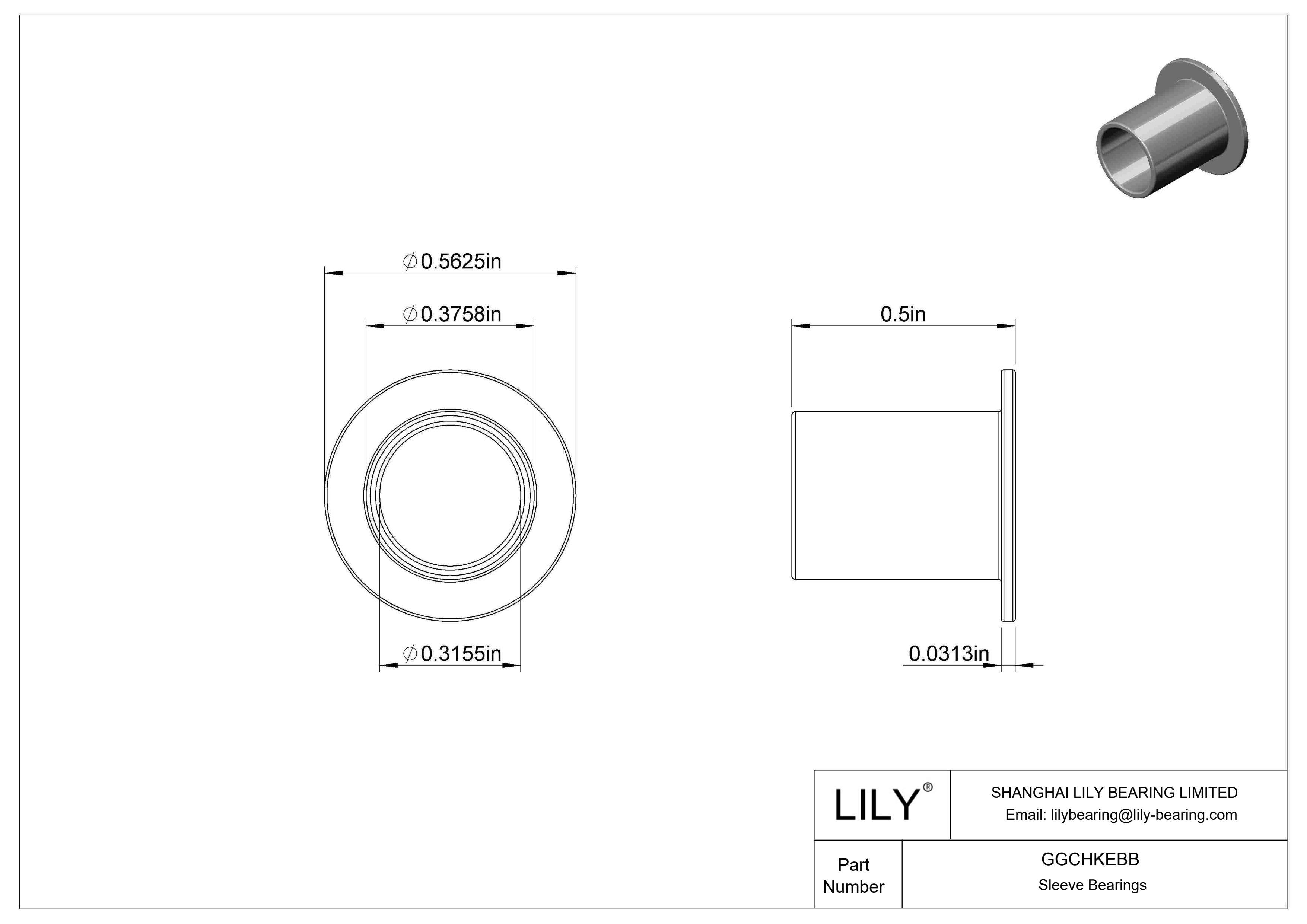 GGCHKEBB 耐化学腐蚀干运转法兰滑动轴承 cad drawing