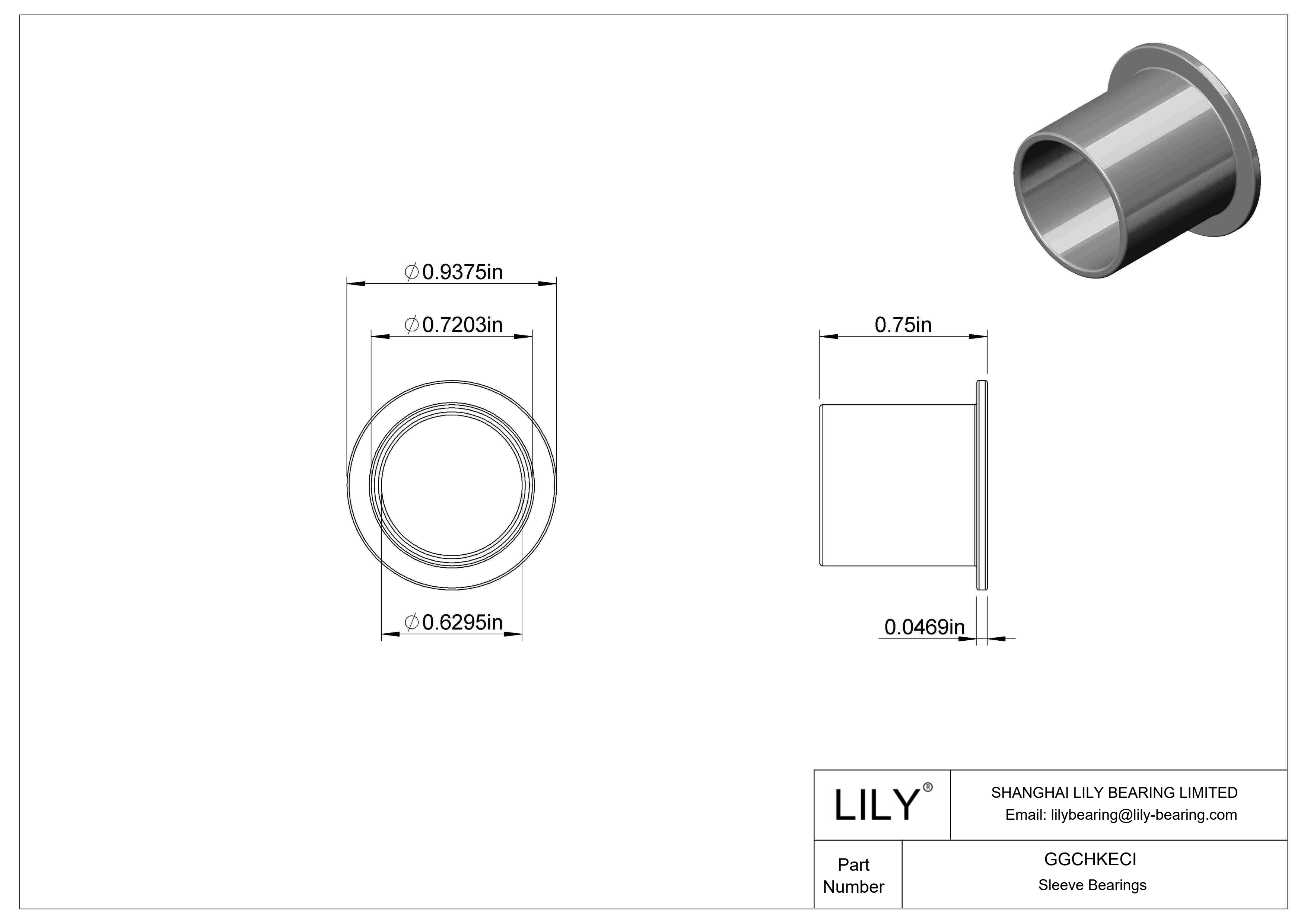 GGCHKECI 耐化学腐蚀干运转法兰滑动轴承 cad drawing