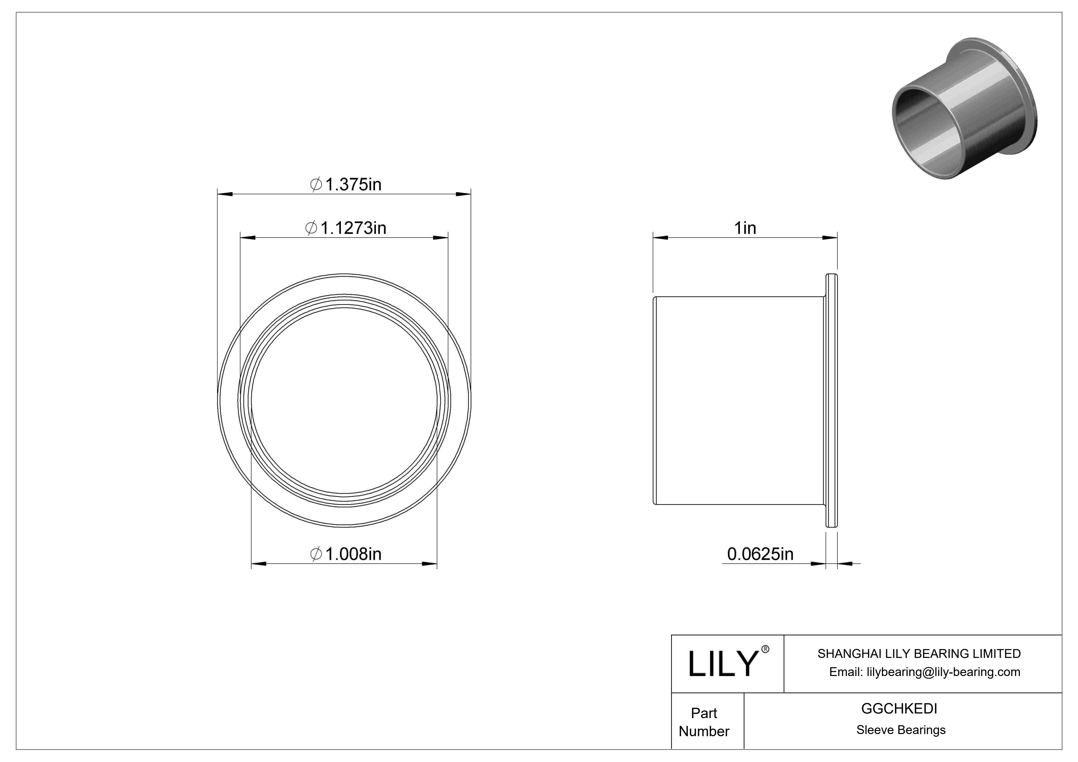 GGCHKEDI 耐化学腐蚀干运转法兰滑动轴承 cad drawing