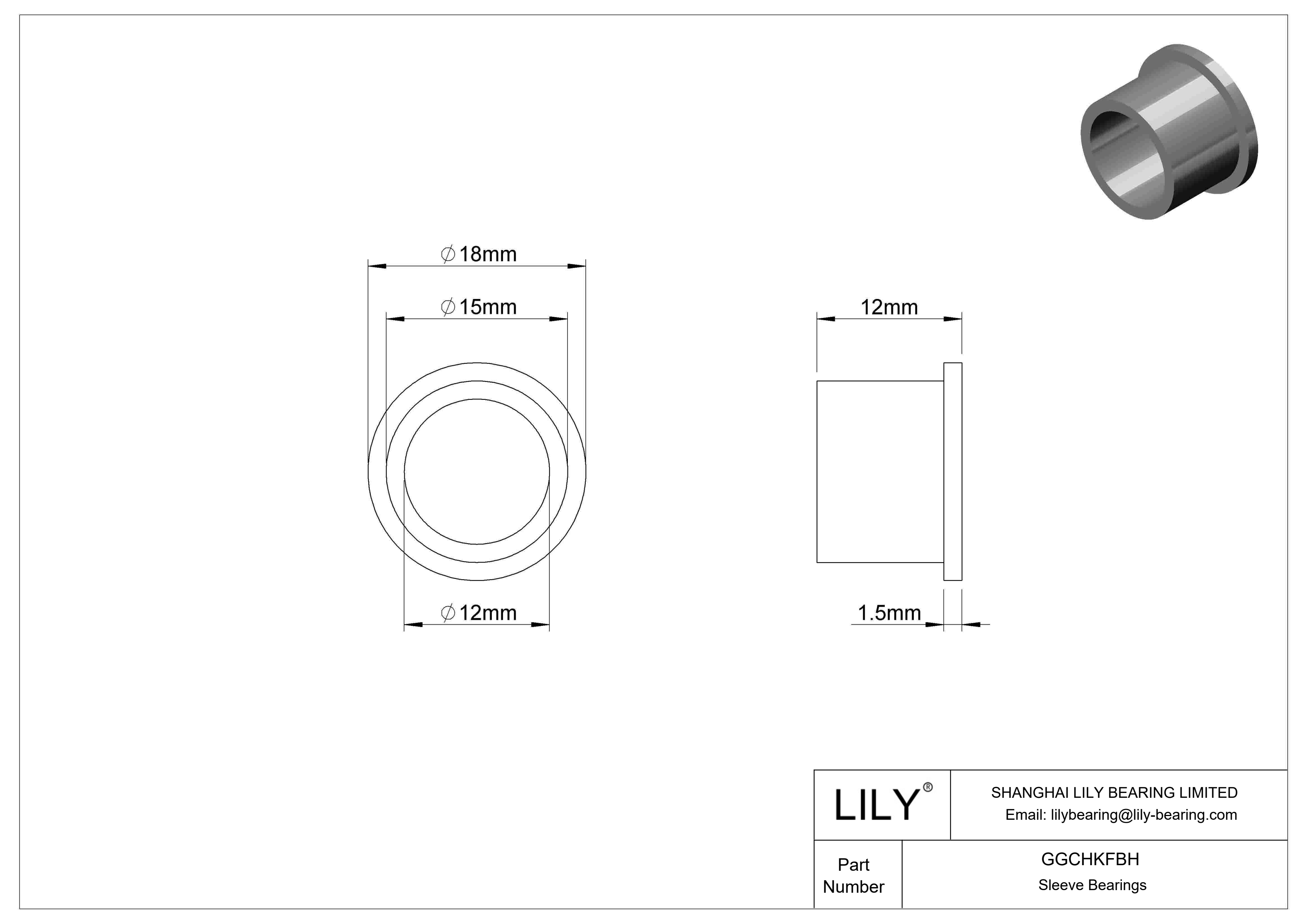 GGCHKFBH 耐化学腐蚀干运转法兰滑动轴承 cad drawing