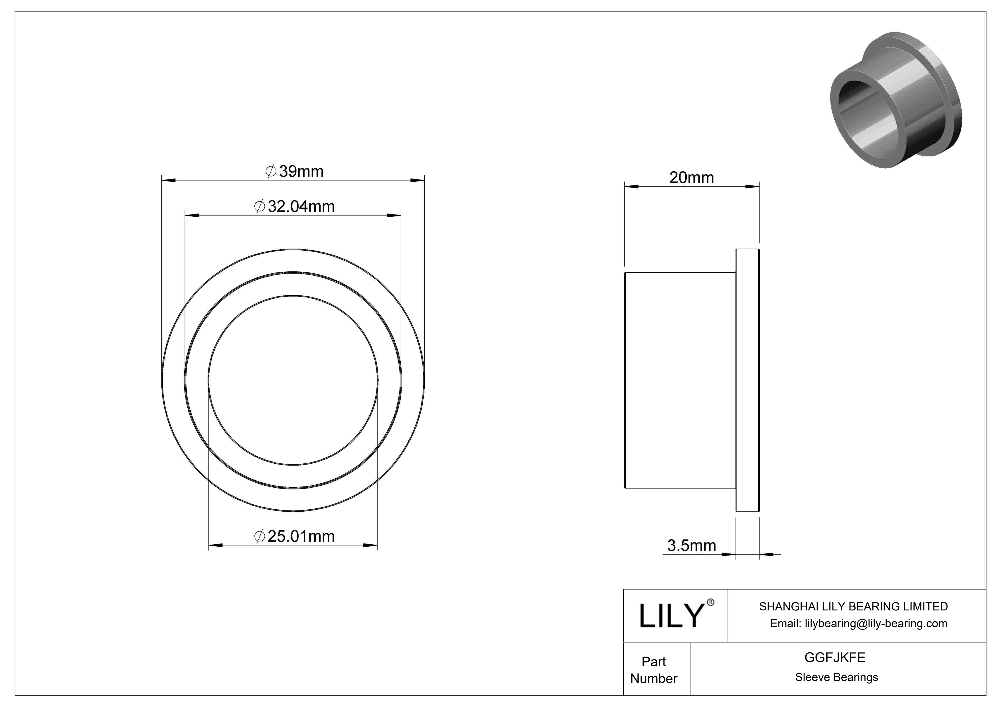 GGFJKFE 油浸法兰滑动轴承 cad drawing