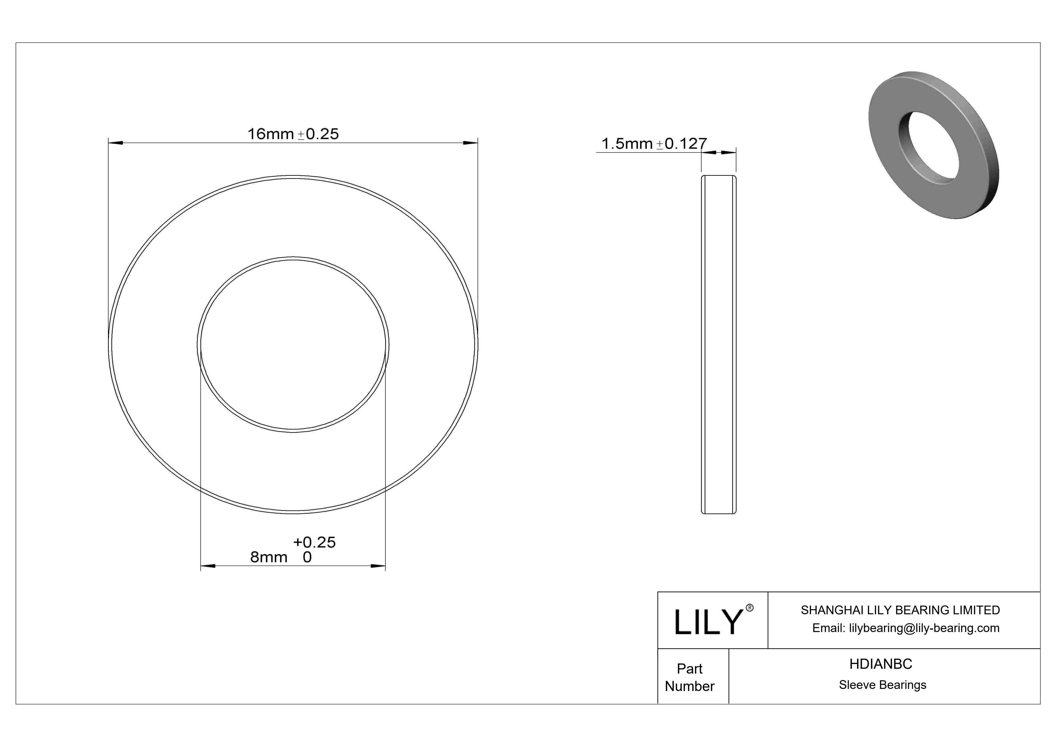 HDIANBC 高负荷超低摩擦油浸推力轴承 cad drawing