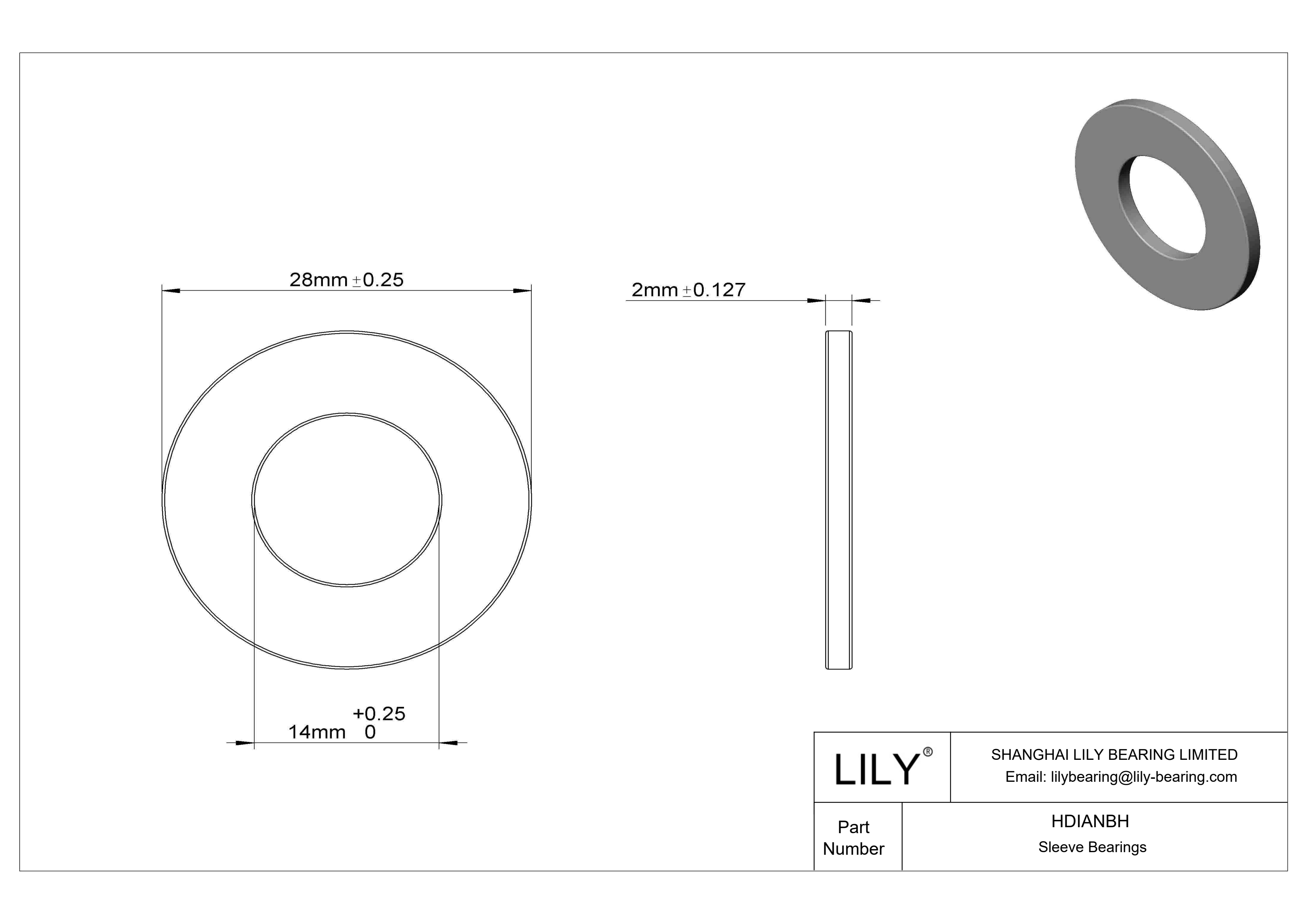 HDIANBH 高负荷超低摩擦油浸推力轴承 cad drawing