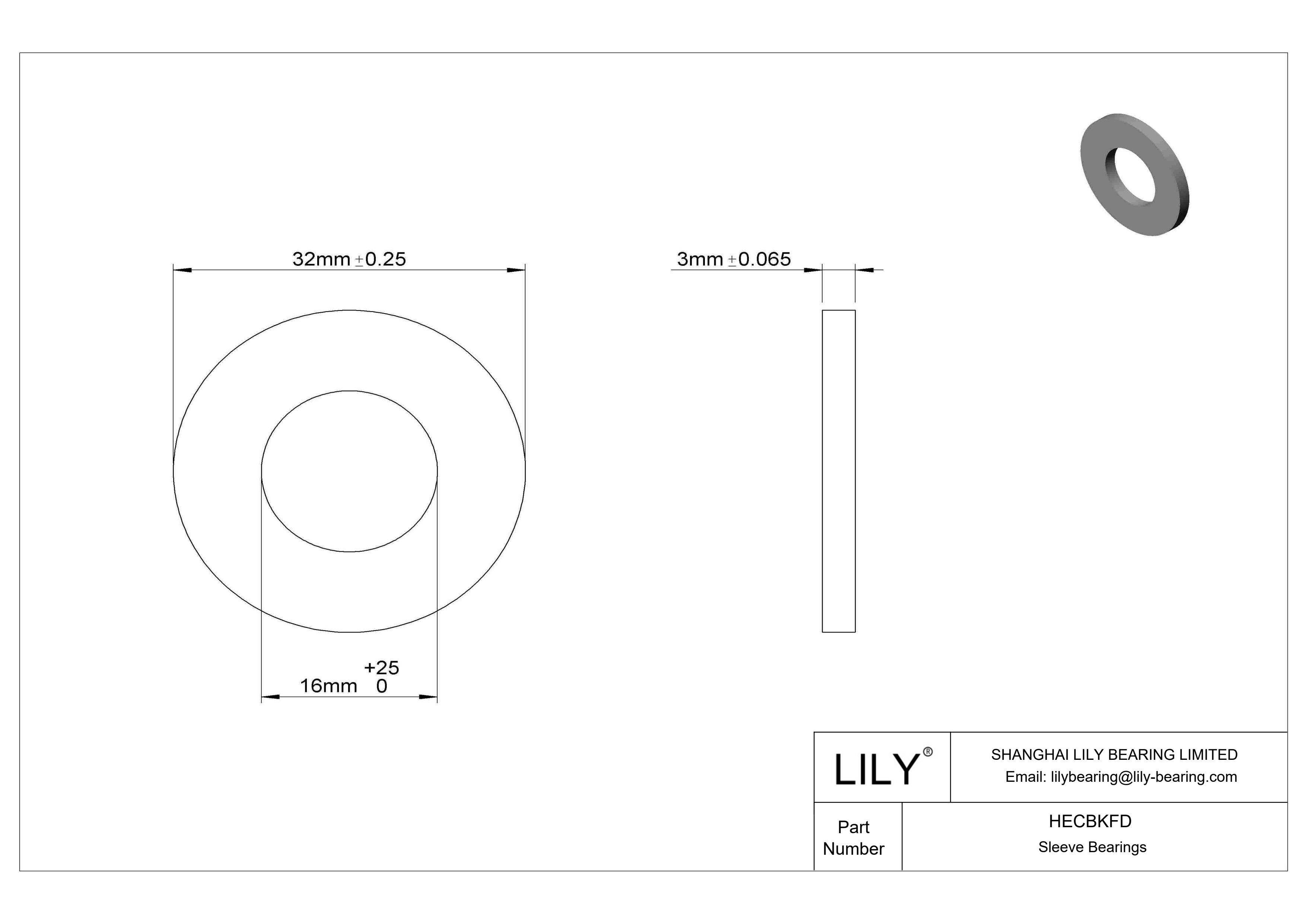 HECBKFD 超低摩擦油浸推力轴承 cad drawing