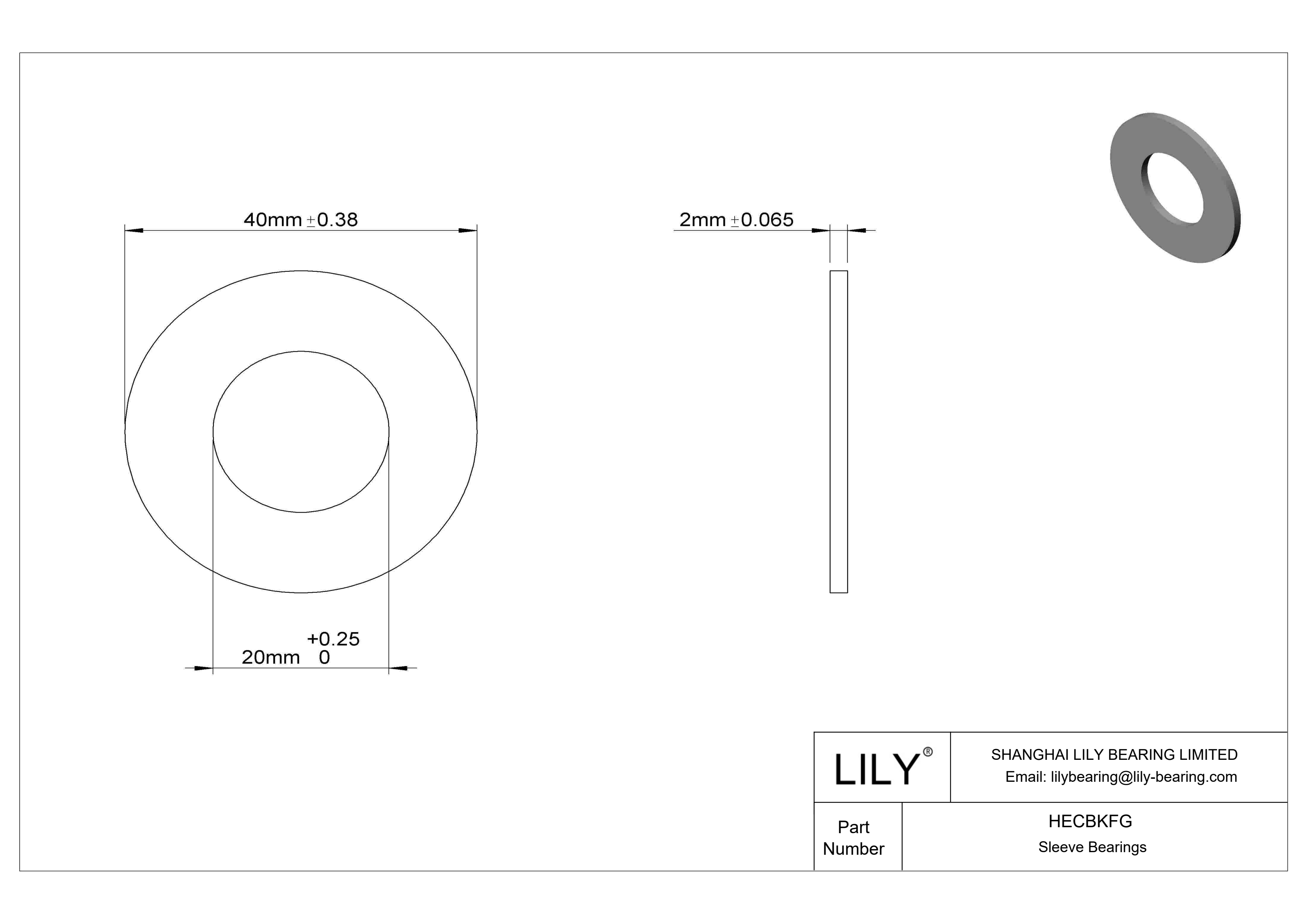 HECBKFG 超低摩擦油浸推力轴承 cad drawing