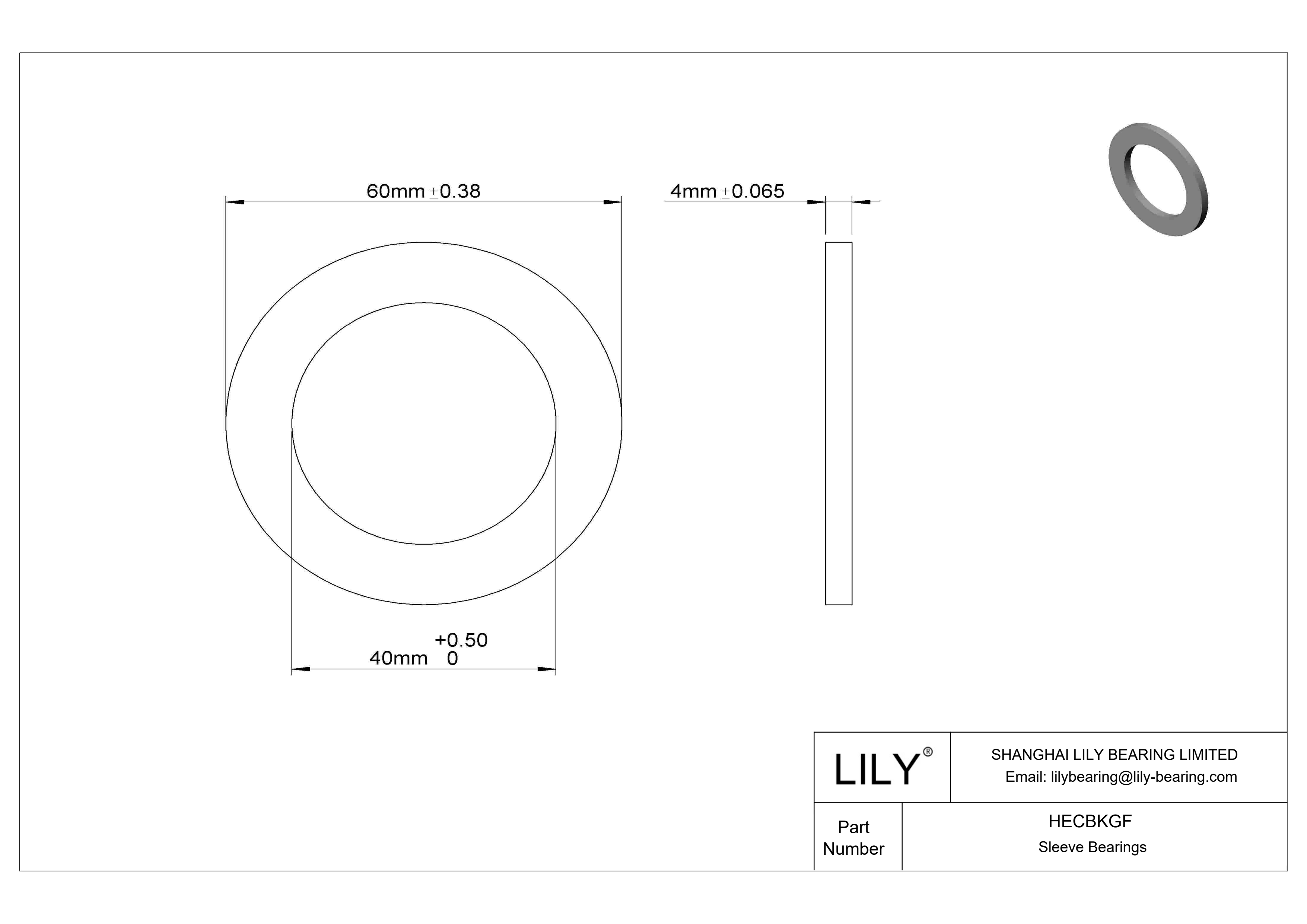 HECBKGF 超低摩擦油浸推力轴承 cad drawing