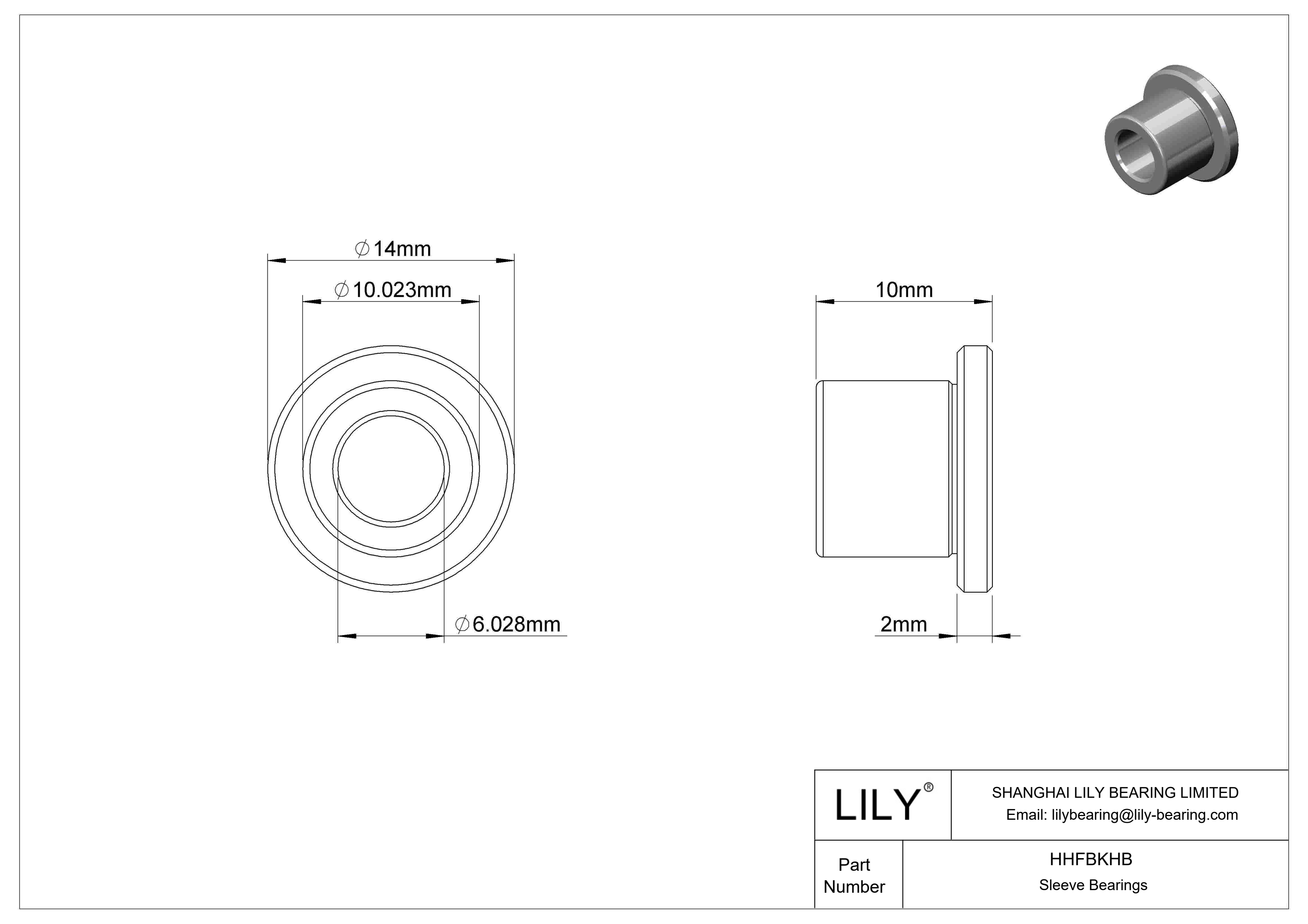 HHFBKHB 高负荷干运转法兰滑动轴承 cad drawing