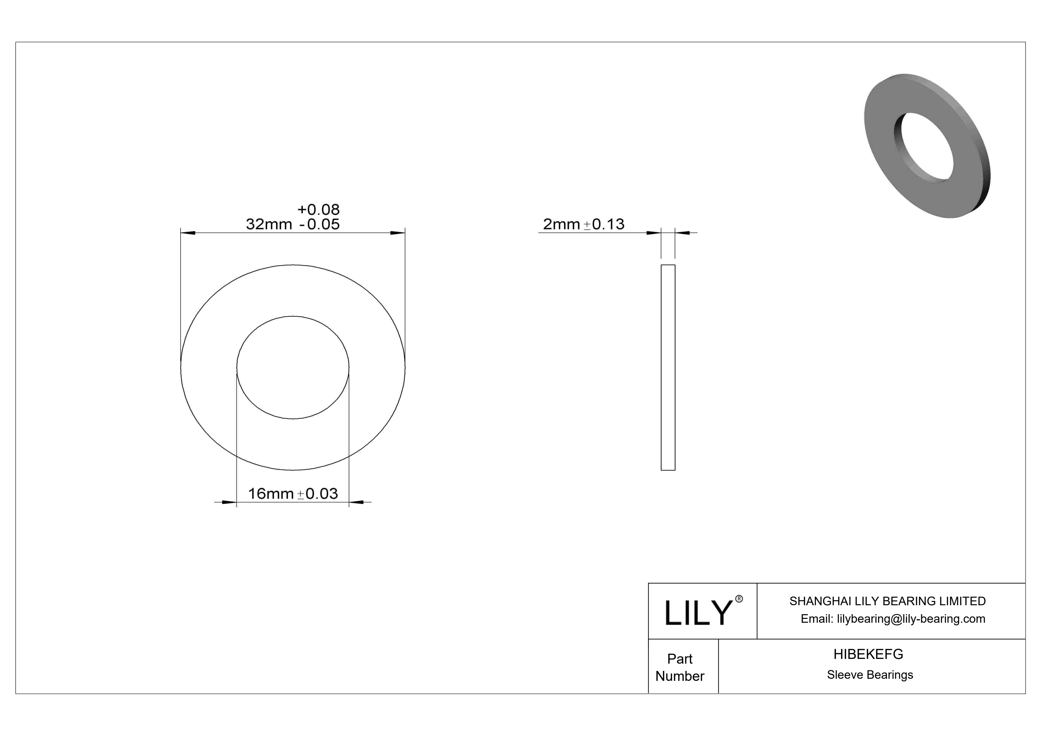 HIBEKEFG 多用途推力轴承 cad drawing