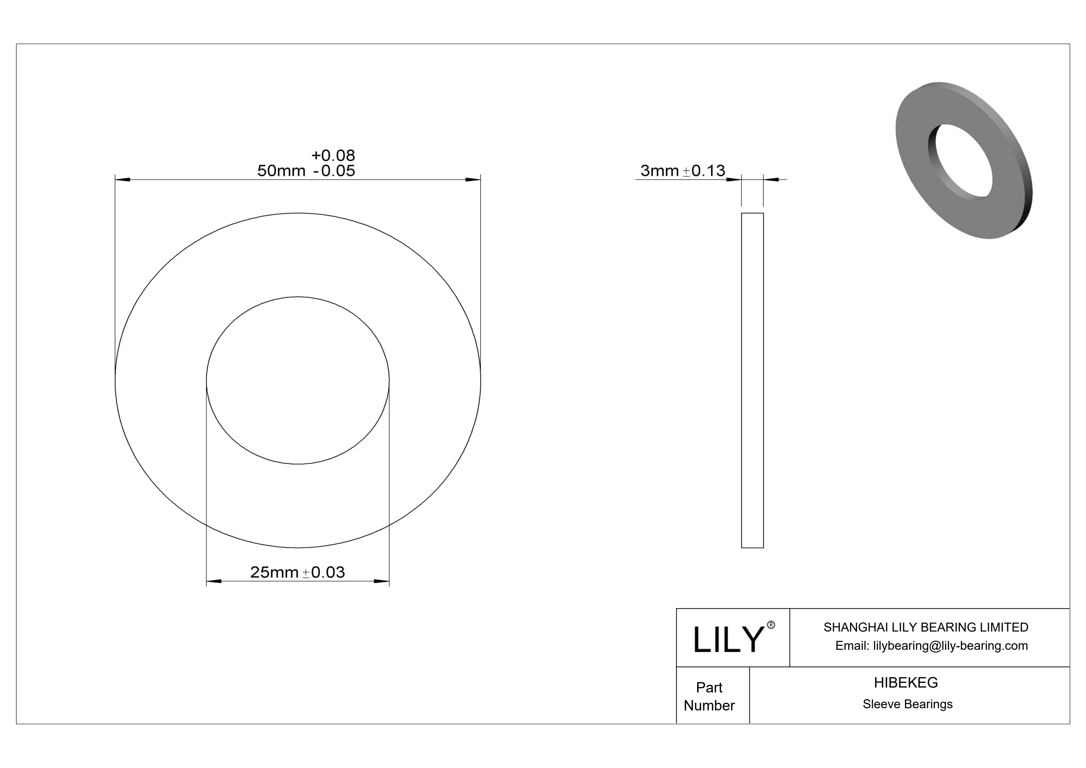 HIBEKEG 多用途推力轴承 cad drawing