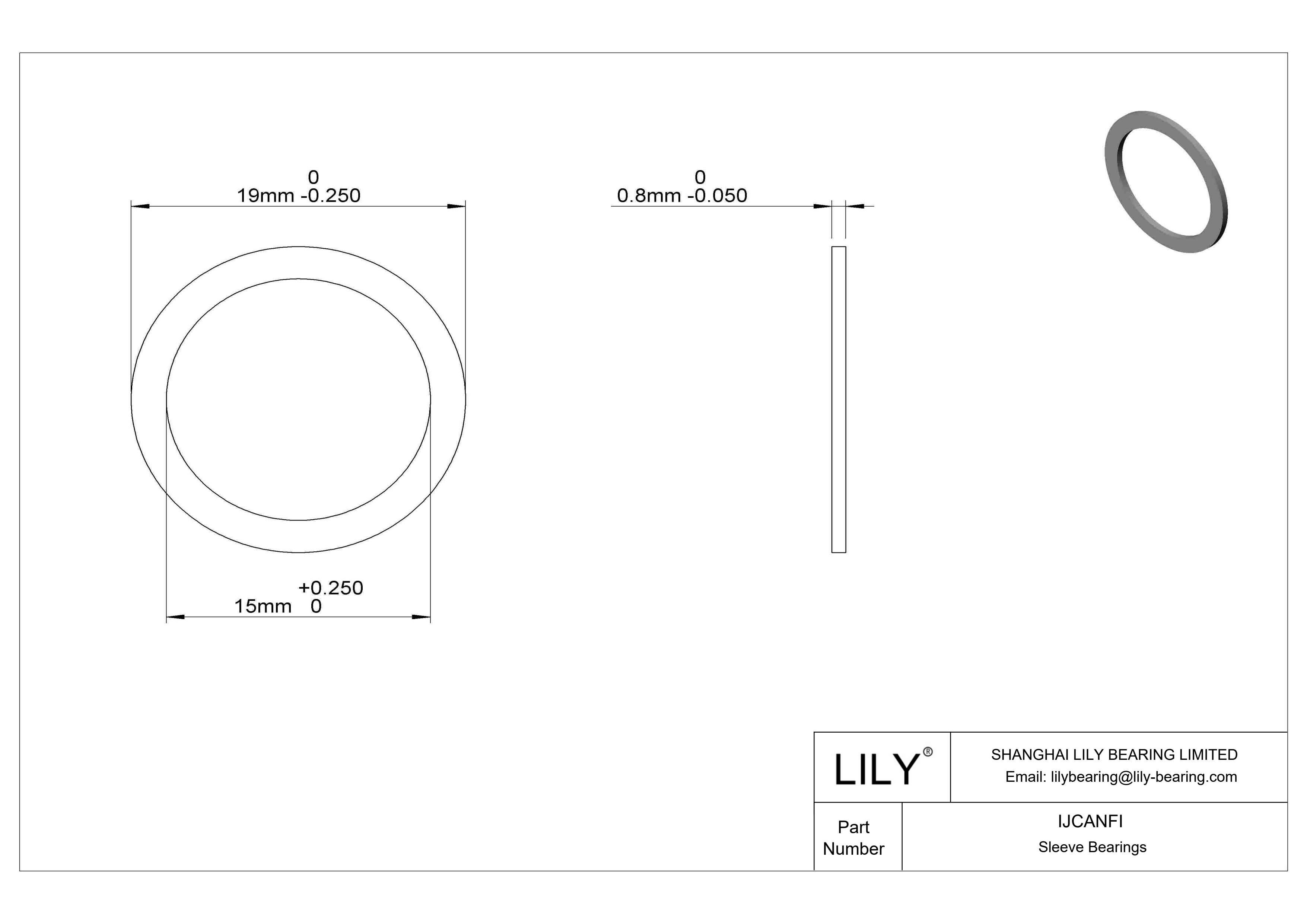 IJCANFI 轻载干运行推力轴承 cad drawing