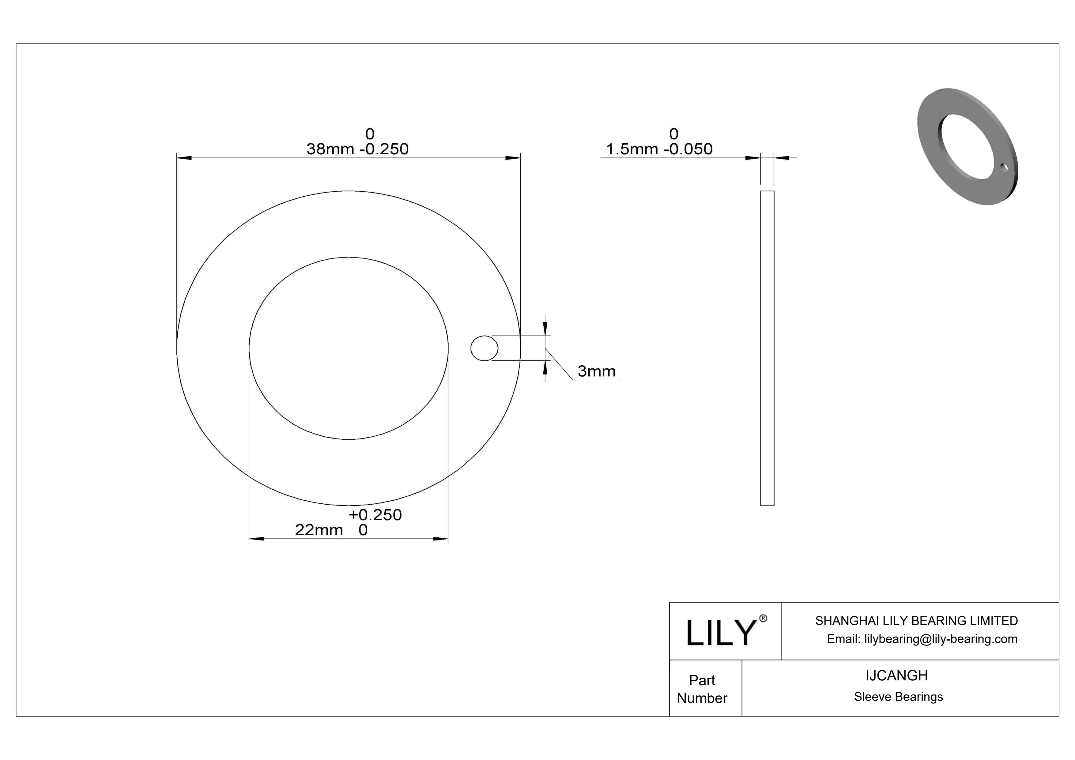 IJCANGH 轻载干运行推力轴承 cad drawing