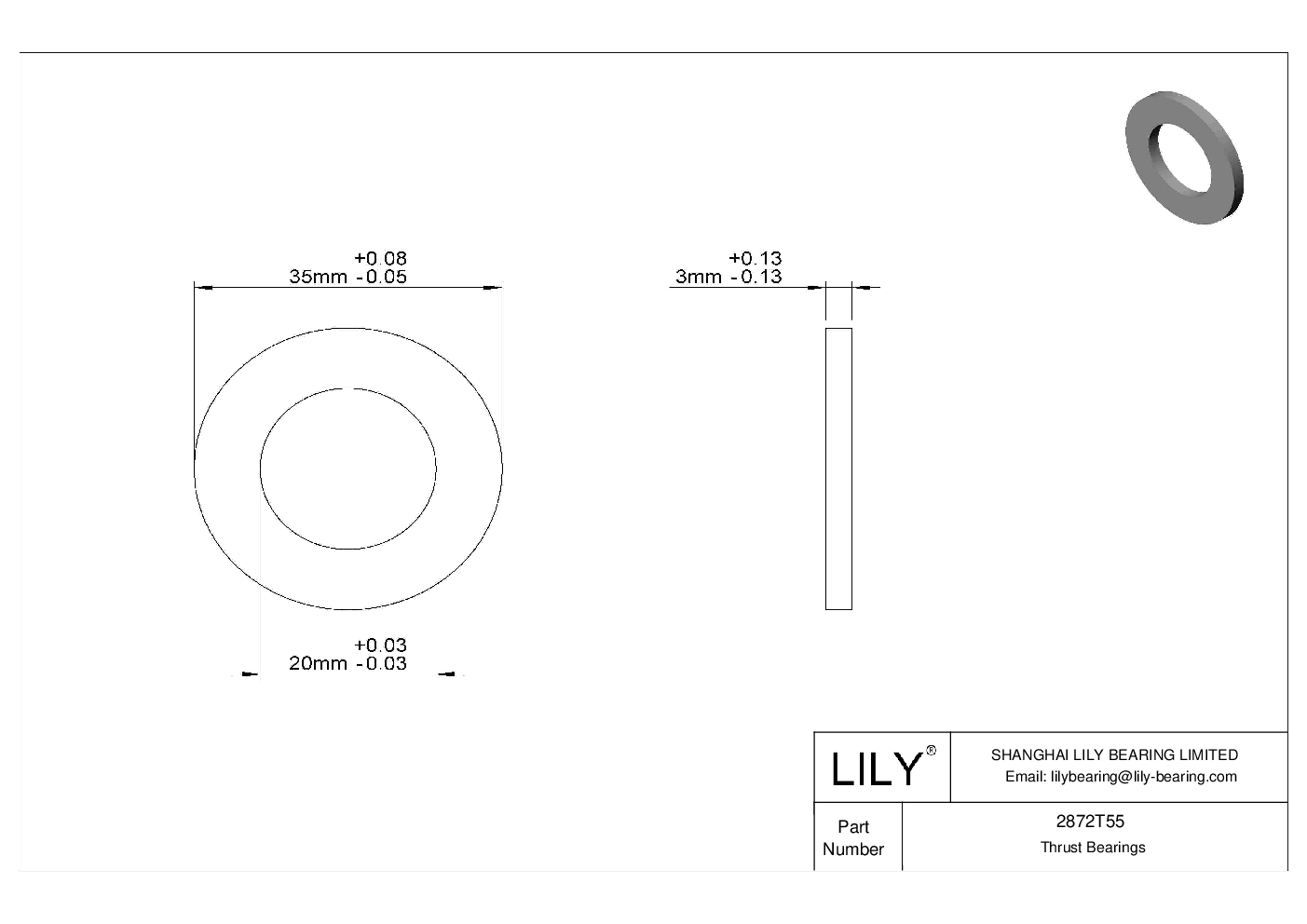 CIHCTFF Corrosion-Resistant Thrust Bearings cad drawing