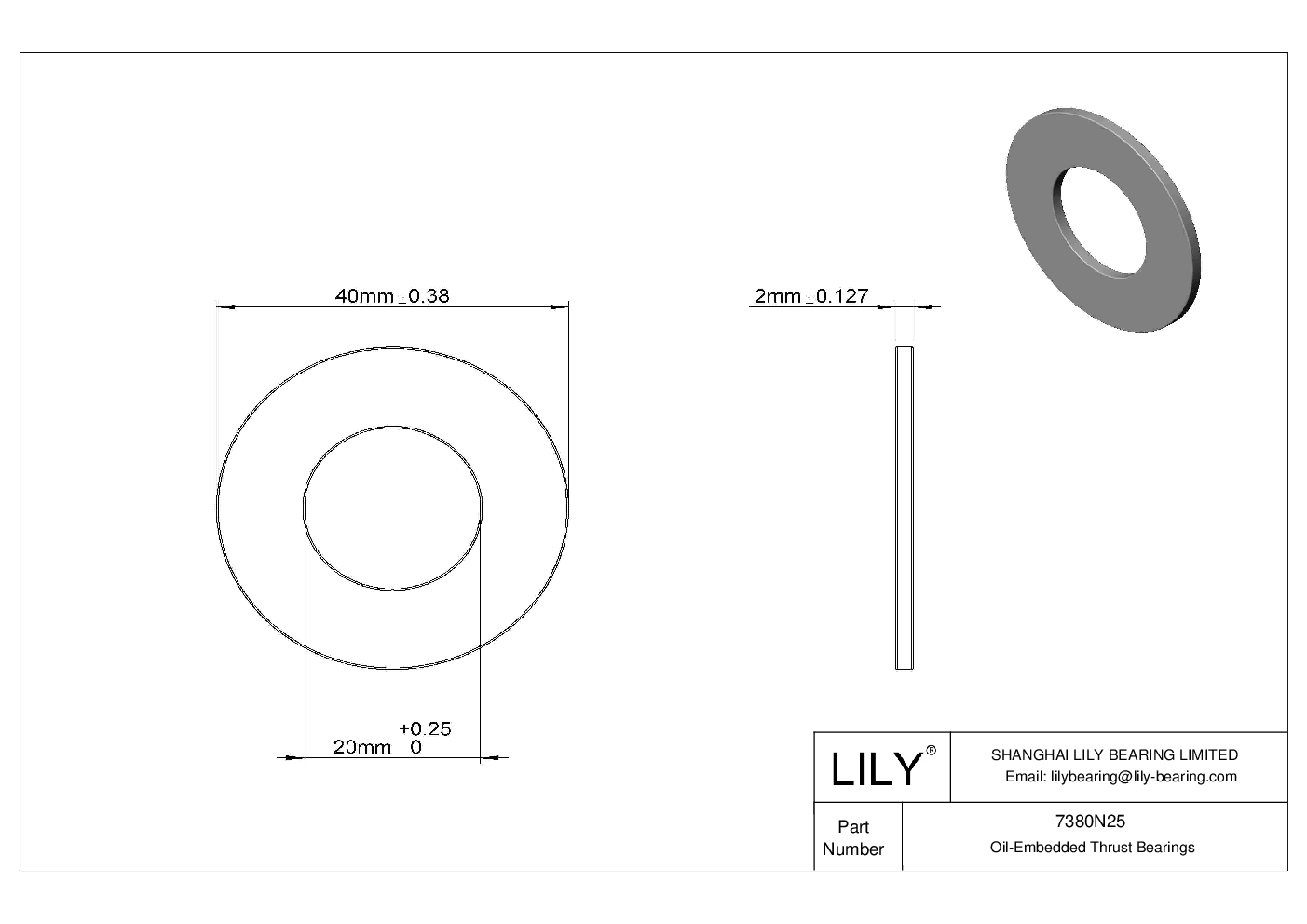HDIANCF High-Load Ultra-Low-Friction Oil-Embedded Thrust Bearings cad drawing