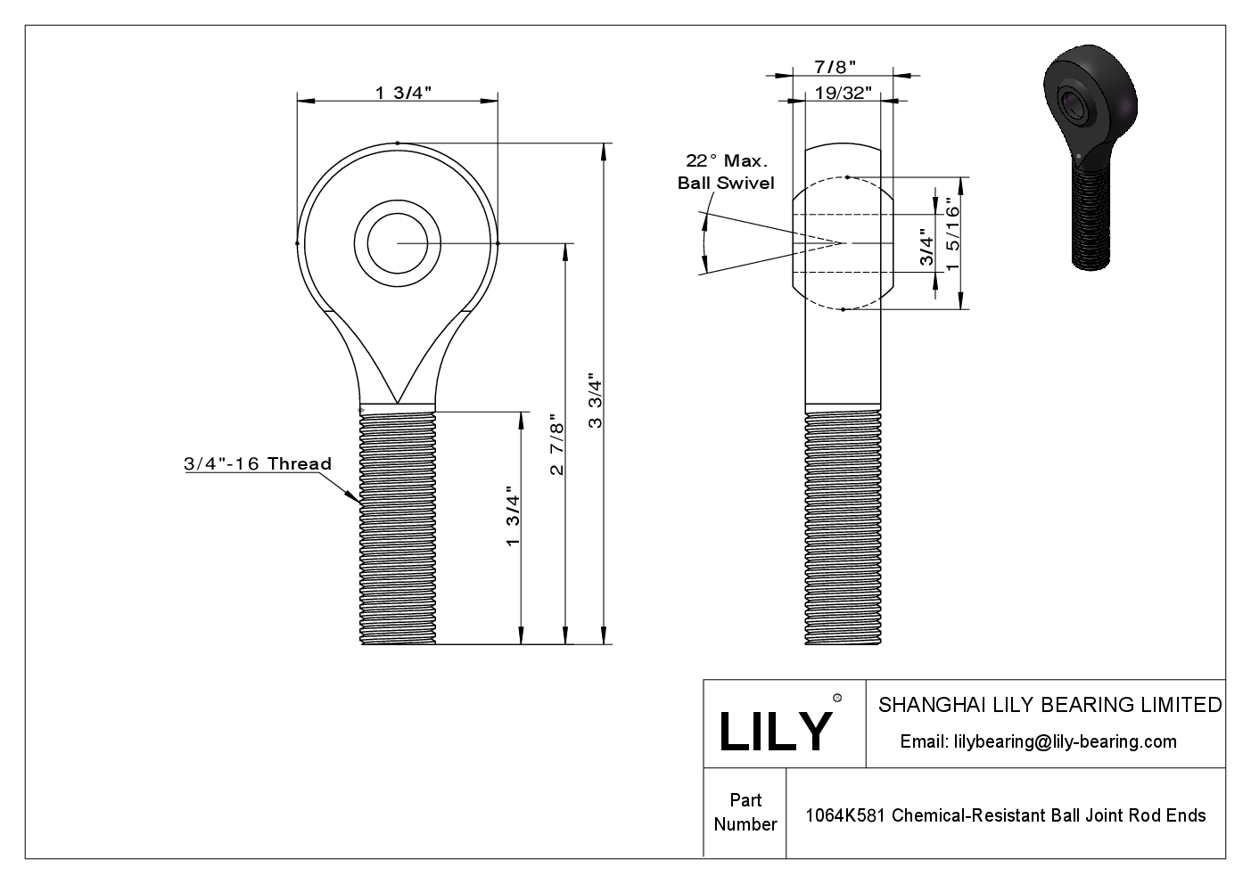 BAGEKFIB 外螺纹杆端 cad drawing