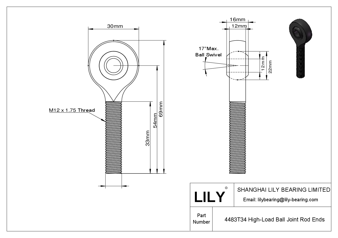 EEIDTDE Male Thread cad drawing