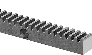 Metal Gear Racks with Mounting Holes - 14 1/2° Pressure Angle