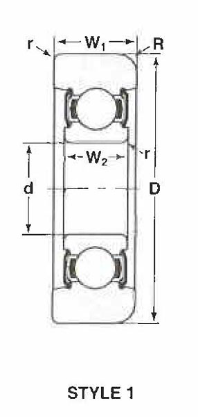 MG-205-FF Mast Guide Bearings cad drawing