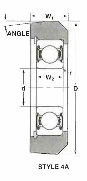 MG-208-FFE Mast Guide Bearings cad drawing