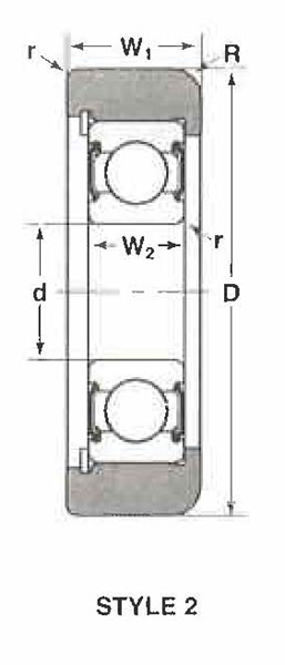 MG-307-FFZ Mast Guide Bearings cad drawing