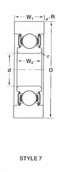 MG-307-FFB Mast Guide Bearings cad drawing