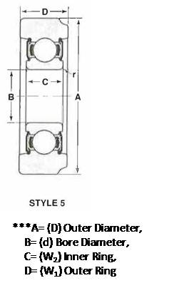 MG-307-FFE Mast Guide Bearings cad drawing