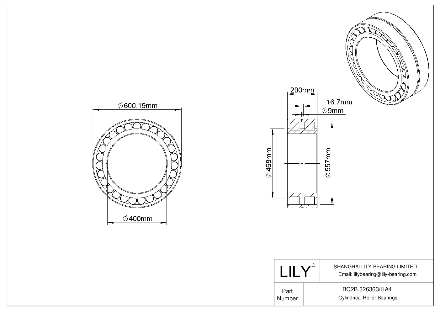 BC2B 326363/HA4 双列圆柱滚子轴承 cad drawing