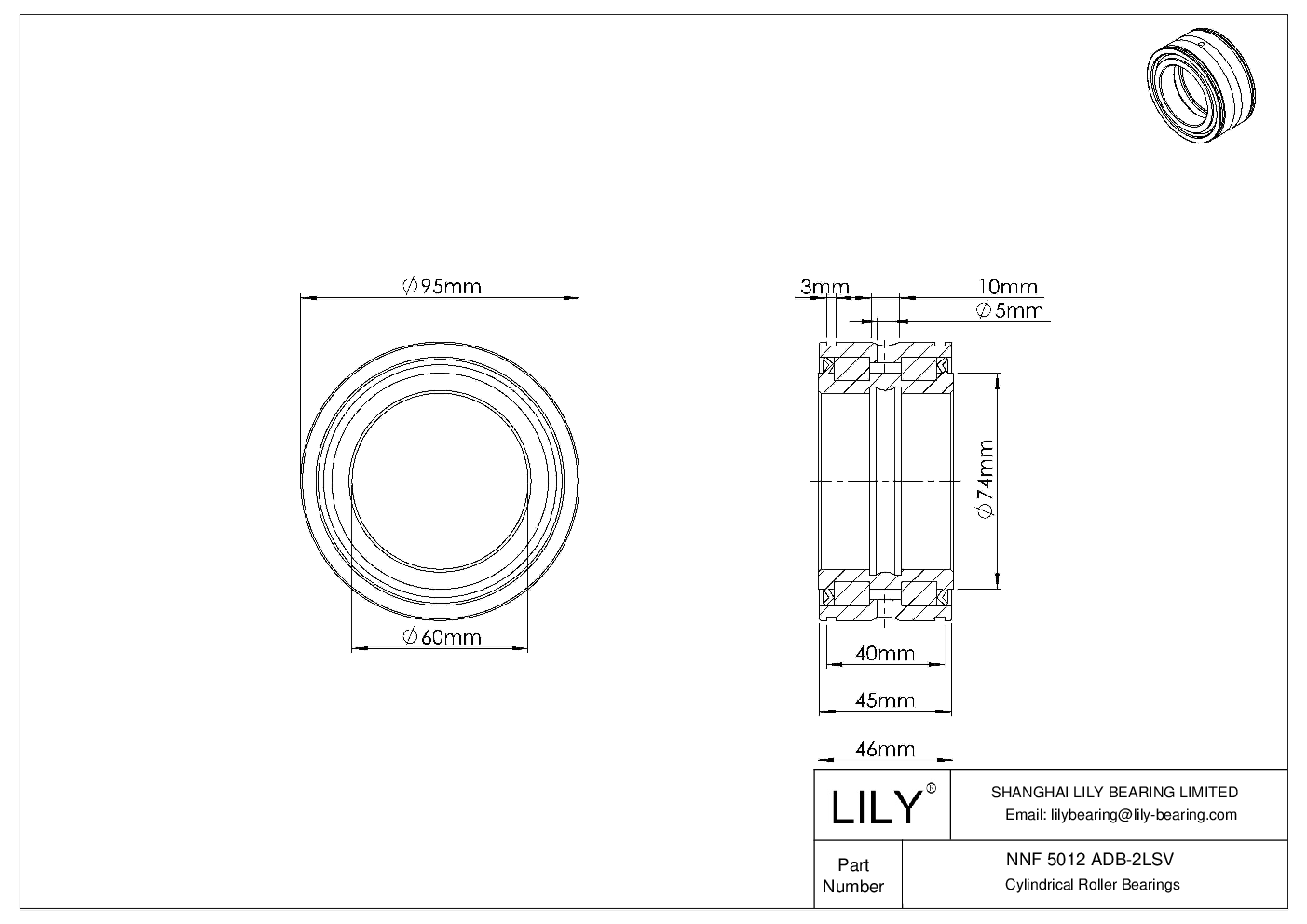 NNF 5012 ADB-2LSV 双列满装圆柱滚子轴承 cad drawing