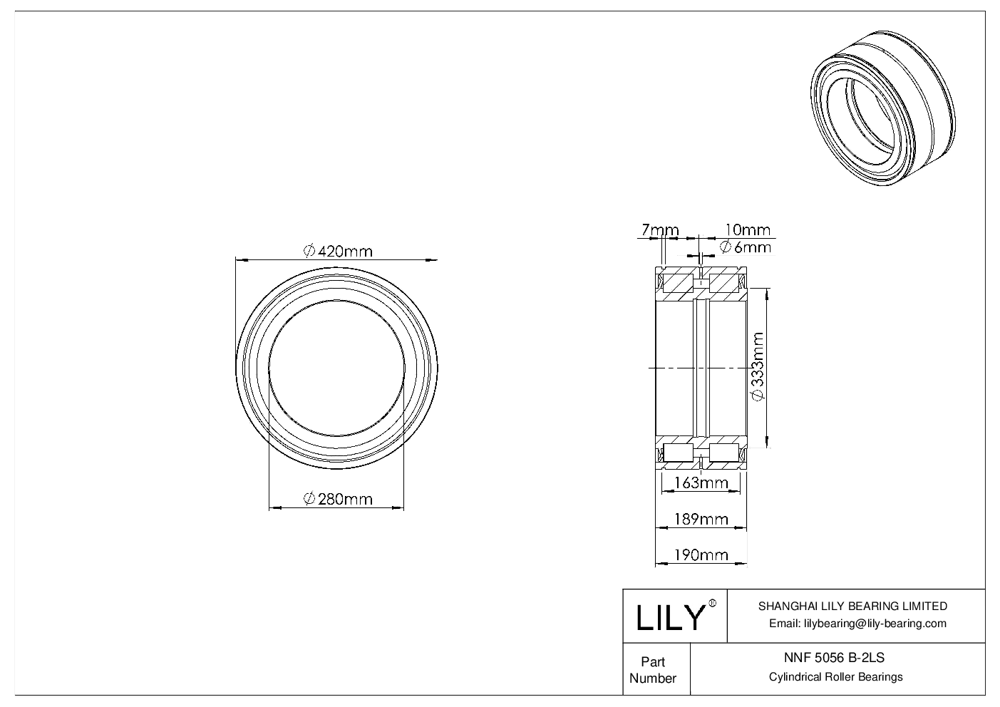 NNF 5056 B-2LS Rodamientos de rodillos cilíndricos de doble hilera de dotación completa cad drawing